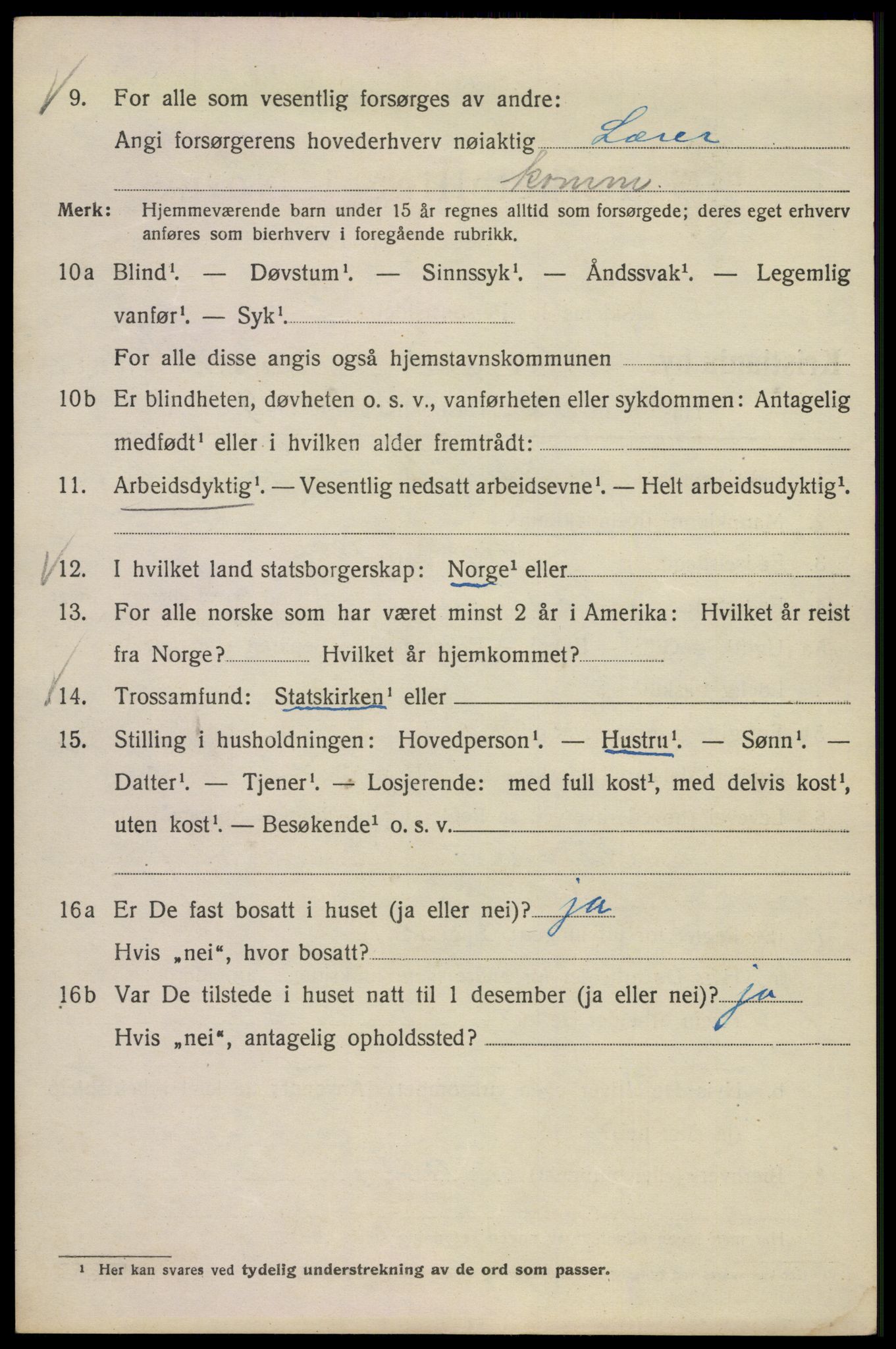 SAO, 1920 census for Kristiania, 1920, p. 333358