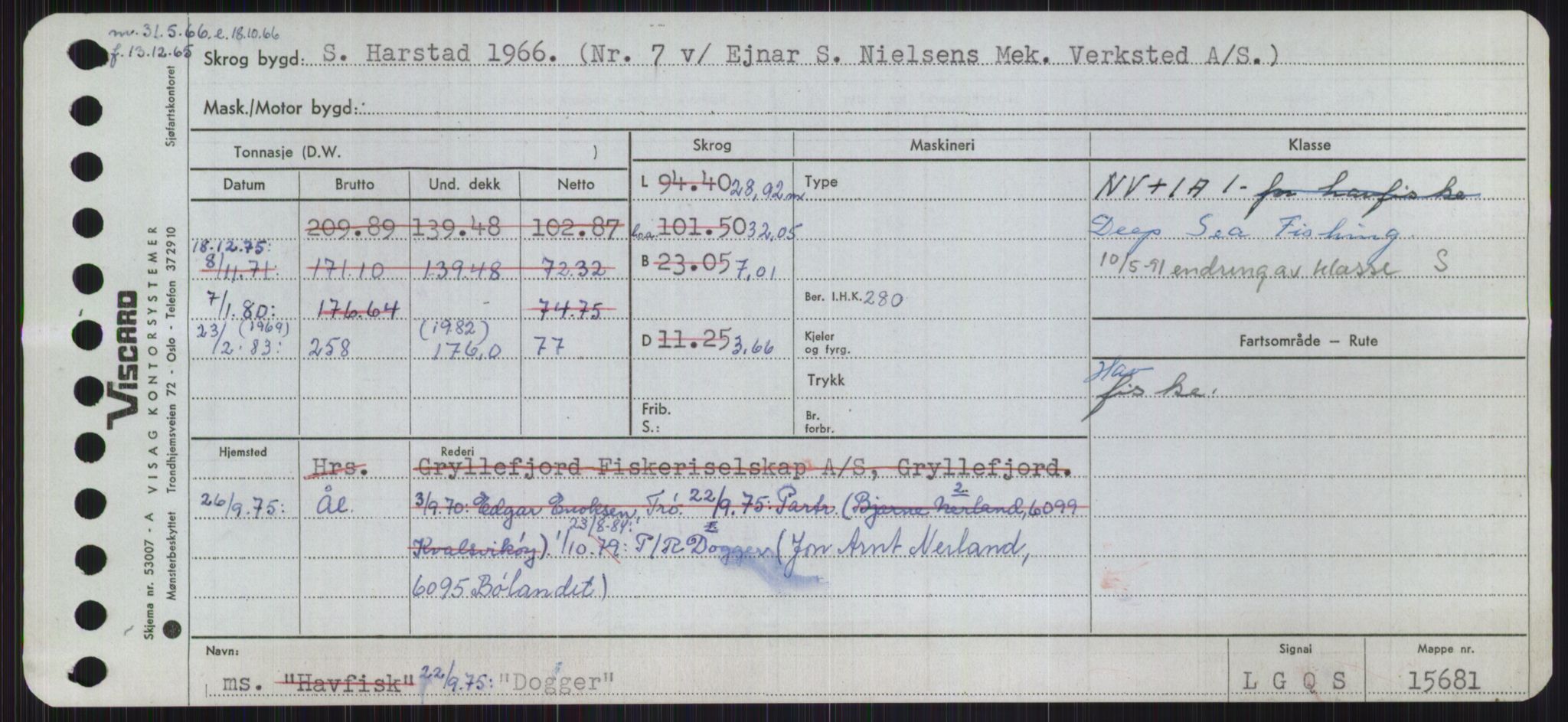 Sjøfartsdirektoratet med forløpere, Skipsmålingen, RA/S-1627/H/Ha/L0001/0002: Fartøy, A-Eig / Fartøy Bjør-Eig, p. 839