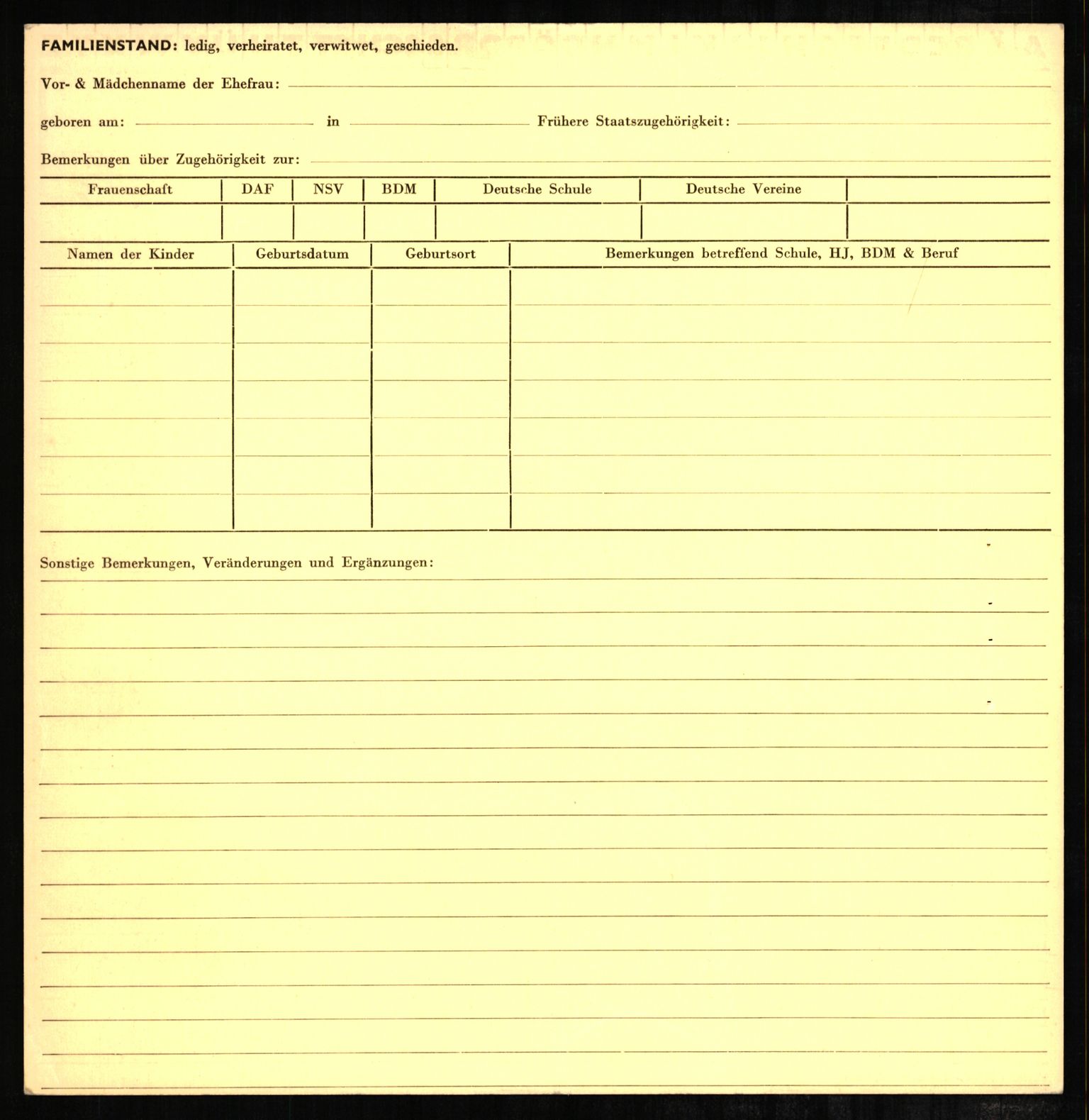 Forsvaret, Forsvarets overkommando II, RA/RAFA-3915/D/Db/L0001: CI Questionaires. Tyske okkupasjonsstyrker i Norge. Tyskere., 1945-1946, p. 364