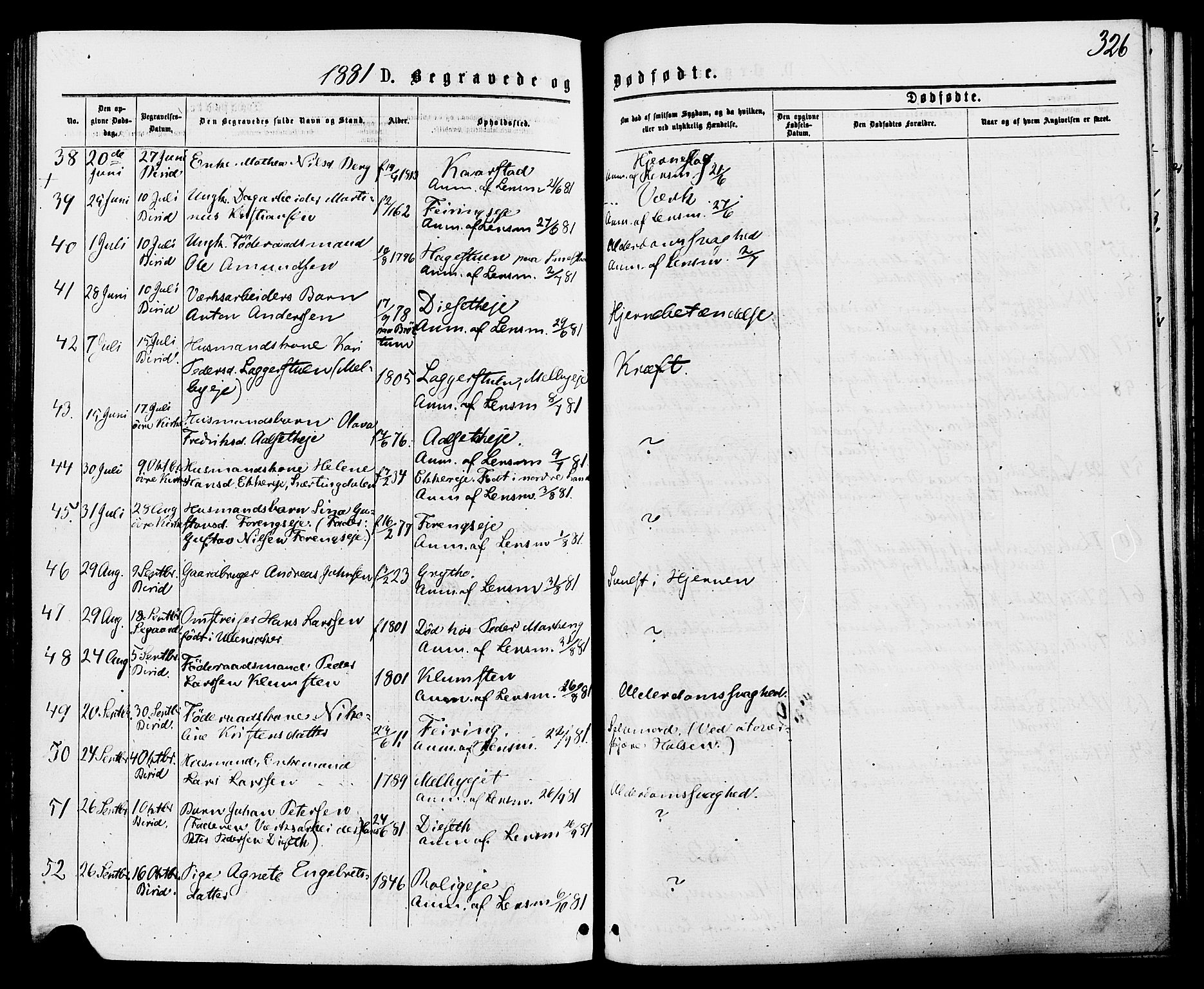 Biri prestekontor, SAH/PREST-096/H/Ha/Haa/L0006: Parish register (official) no. 6, 1877-1886, p. 326