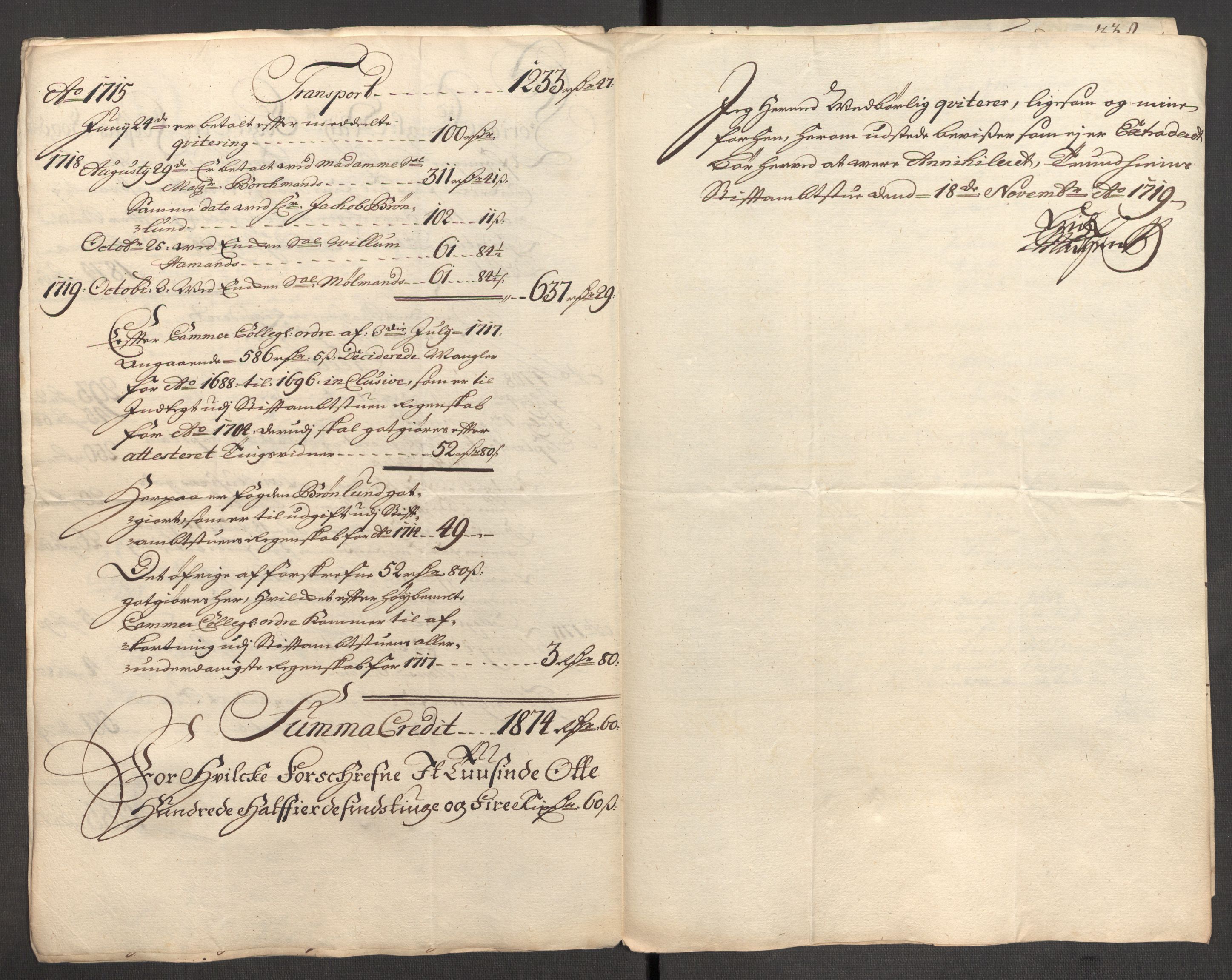 Rentekammeret inntil 1814, Reviderte regnskaper, Fogderegnskap, AV/RA-EA-4092/R57/L3857: Fogderegnskap Fosen, 1706-1707, p. 296