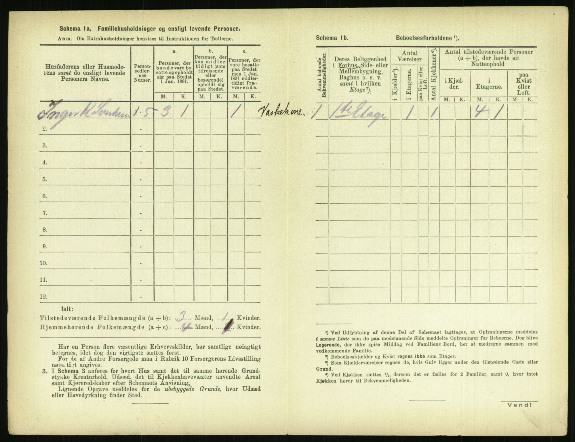 RA, 1891 census for 0806 Skien, 1891, p. 1033