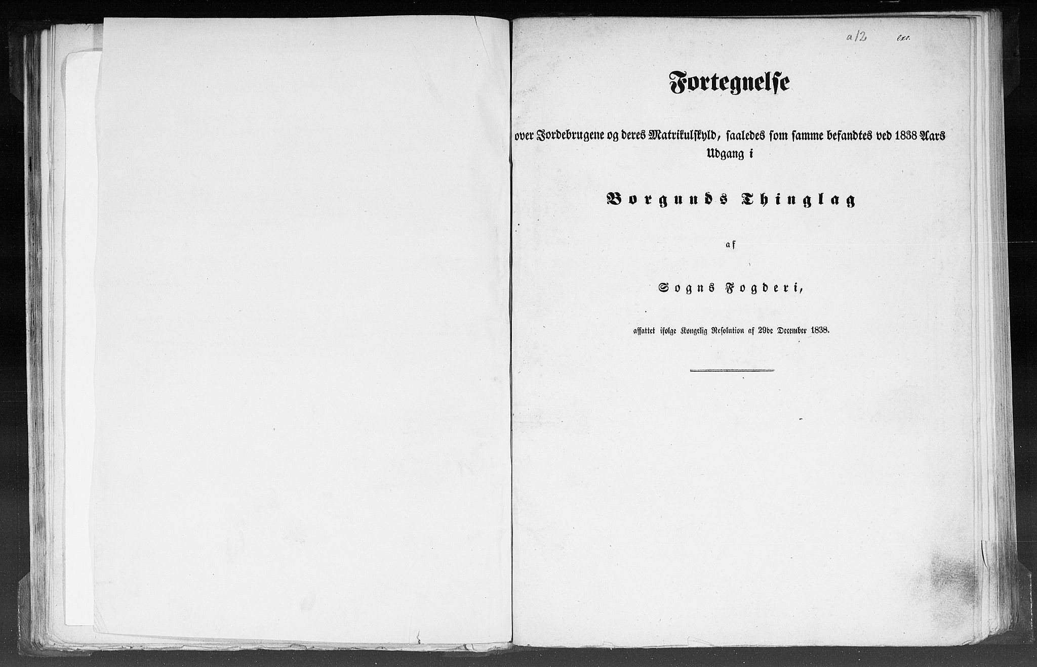 Rygh, RA/PA-0034/F/Fb/L0012: Matrikkelen for 1838 - Nordre Bergenhus amt (Sogn og Fjordane fylke), 1838