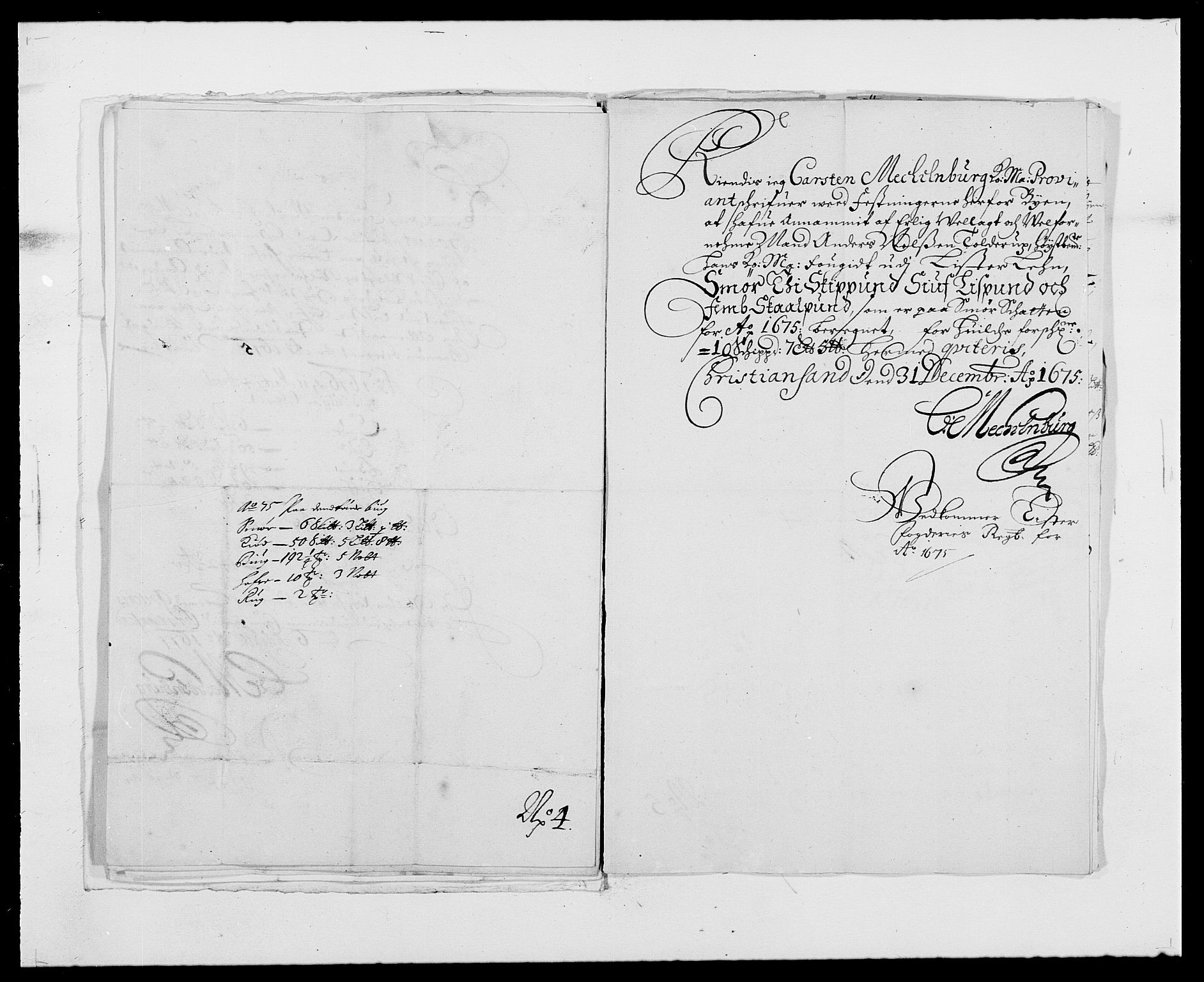 Rentekammeret inntil 1814, Reviderte regnskaper, Fogderegnskap, AV/RA-EA-4092/R41/L2529: Fogderegnskap Lista, 1675-1676, p. 103