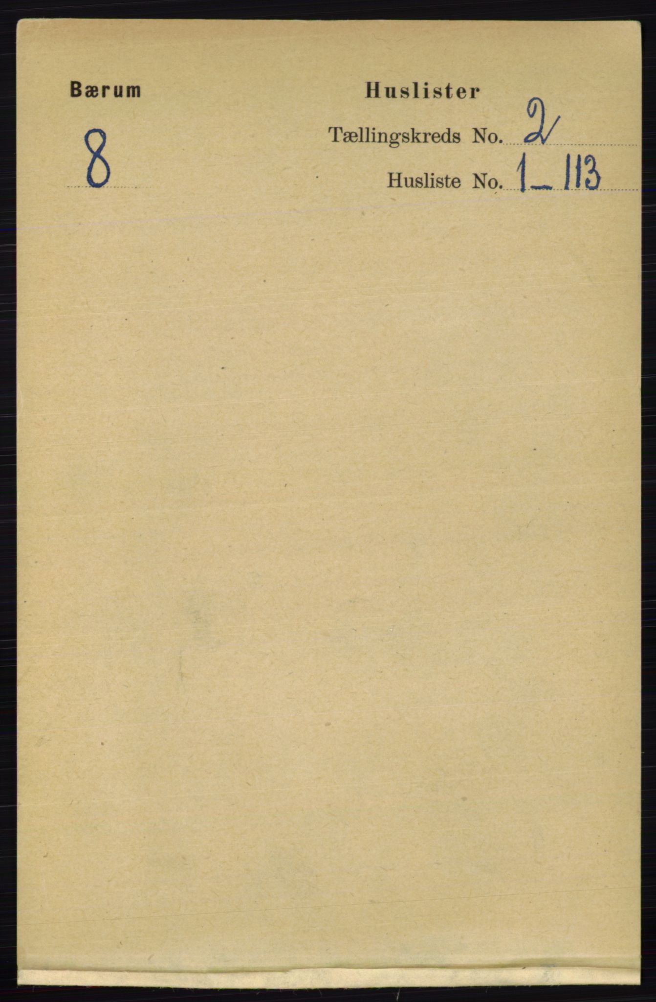 RA, 1891 census for 0219 Bærum, 1891, p. 948