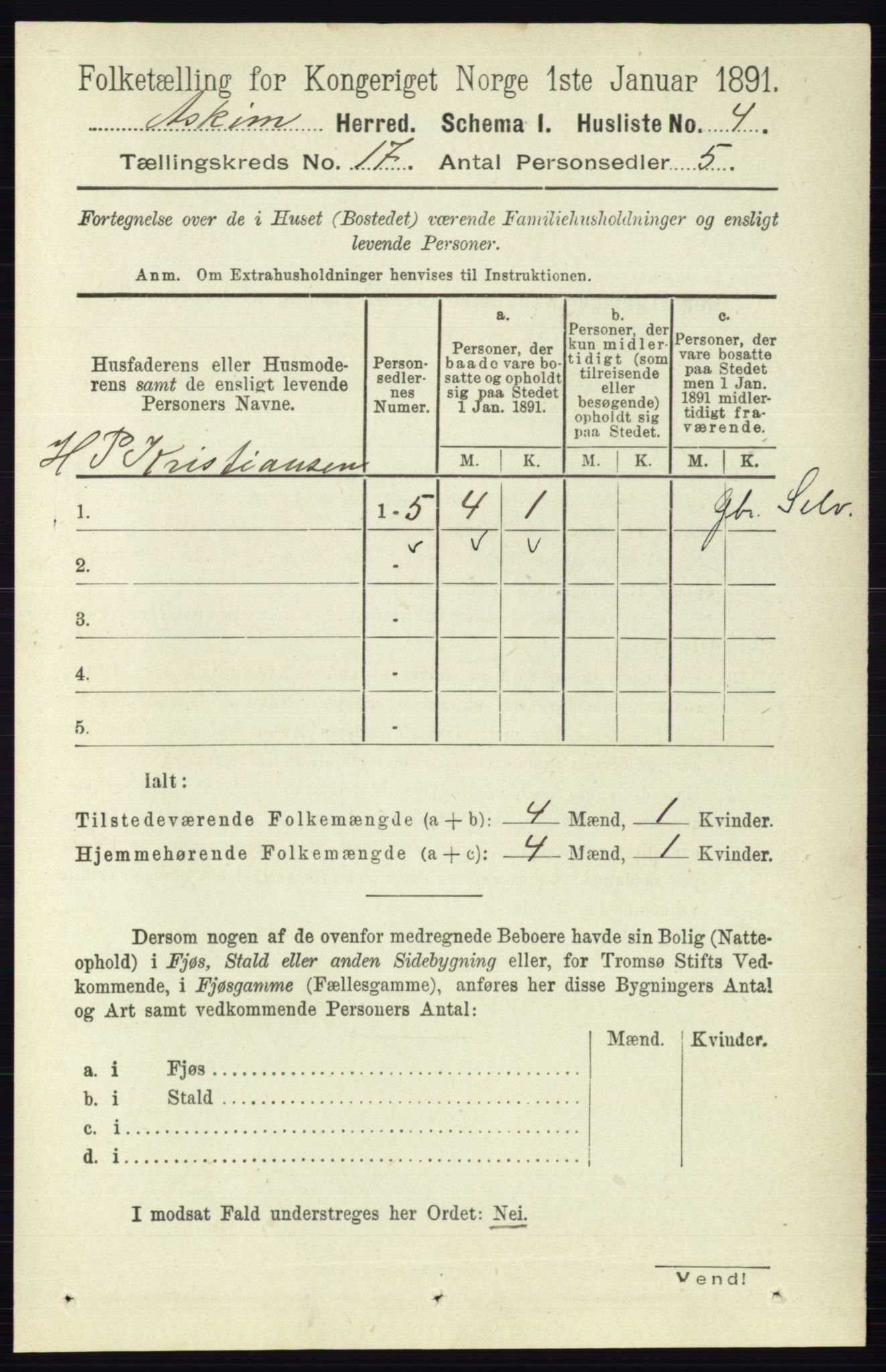 RA, 1891 census for 0124 Askim, 1891, p. 2824