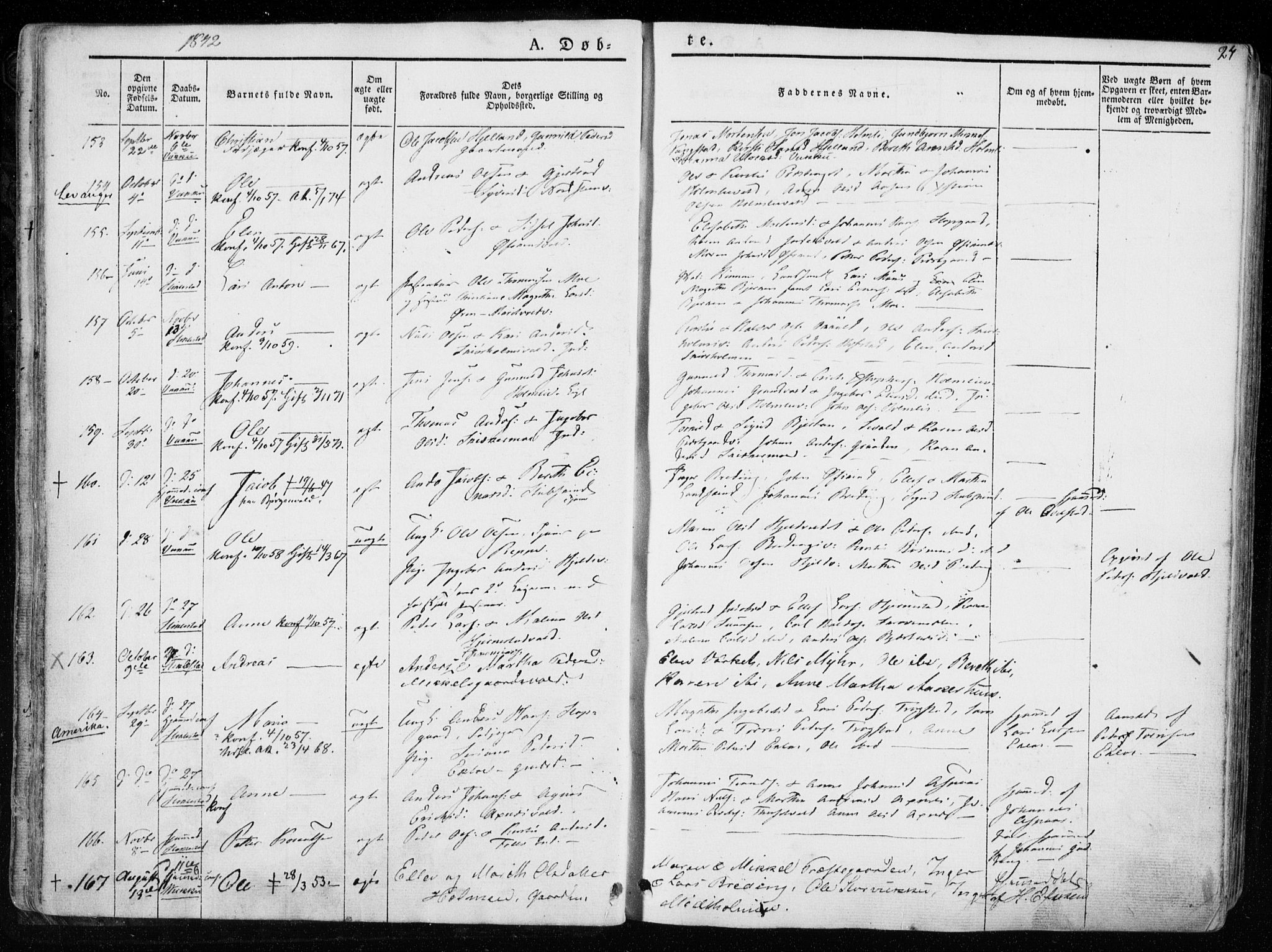 Ministerialprotokoller, klokkerbøker og fødselsregistre - Nord-Trøndelag, SAT/A-1458/723/L0239: Parish register (official) no. 723A08, 1841-1851, p. 24