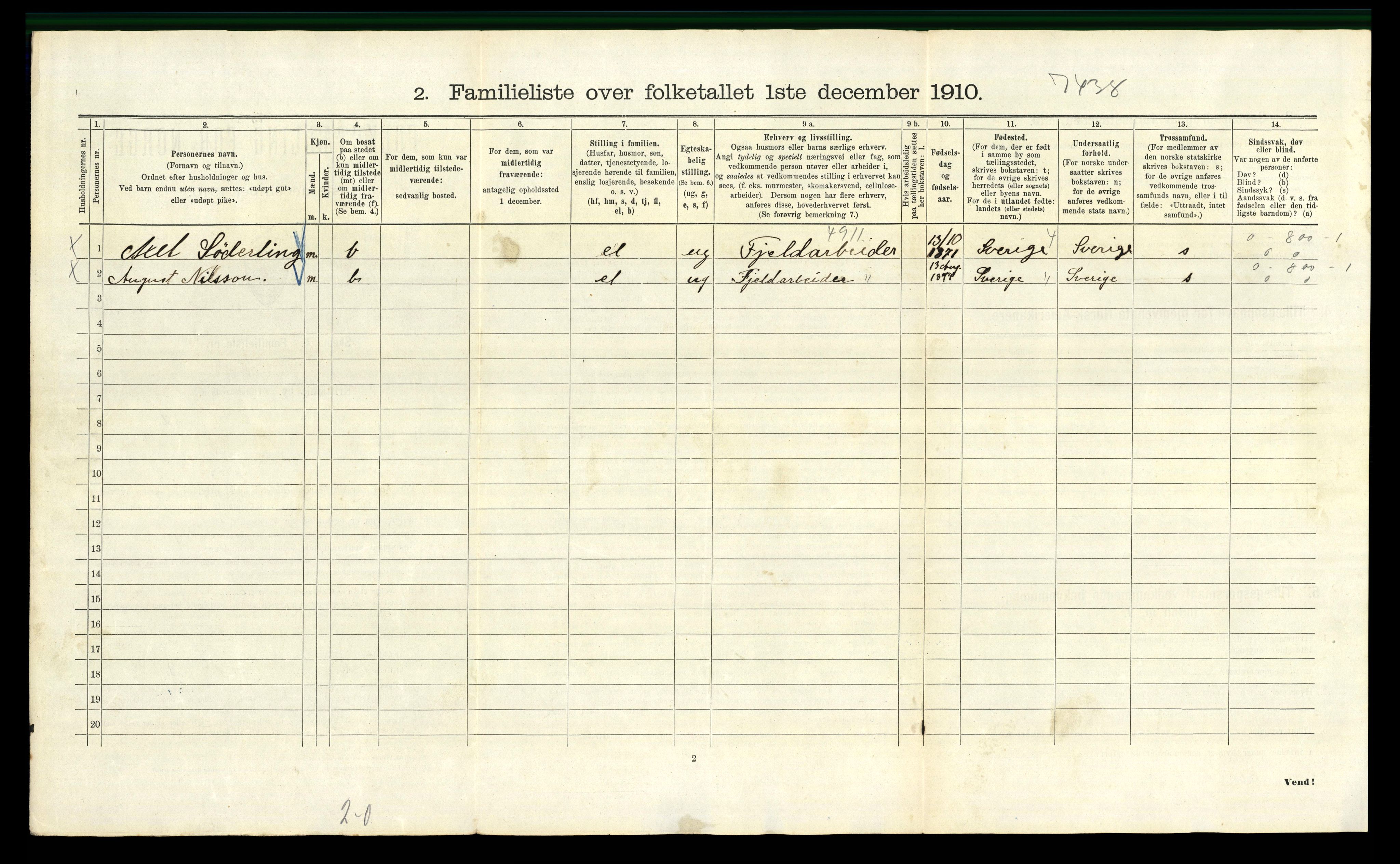 RA, 1910 census for Kristiania, 1910, p. 85216