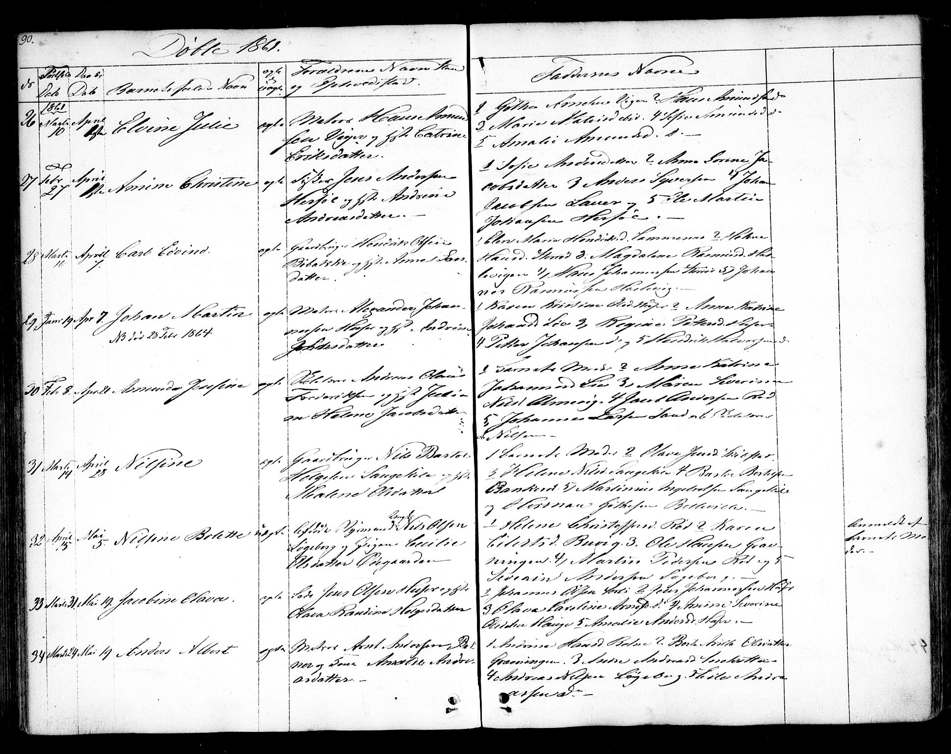 Hvaler prestekontor Kirkebøker, AV/SAO-A-2001/F/Fa/L0006: Parish register (official) no. I 6, 1846-1863, p. 90