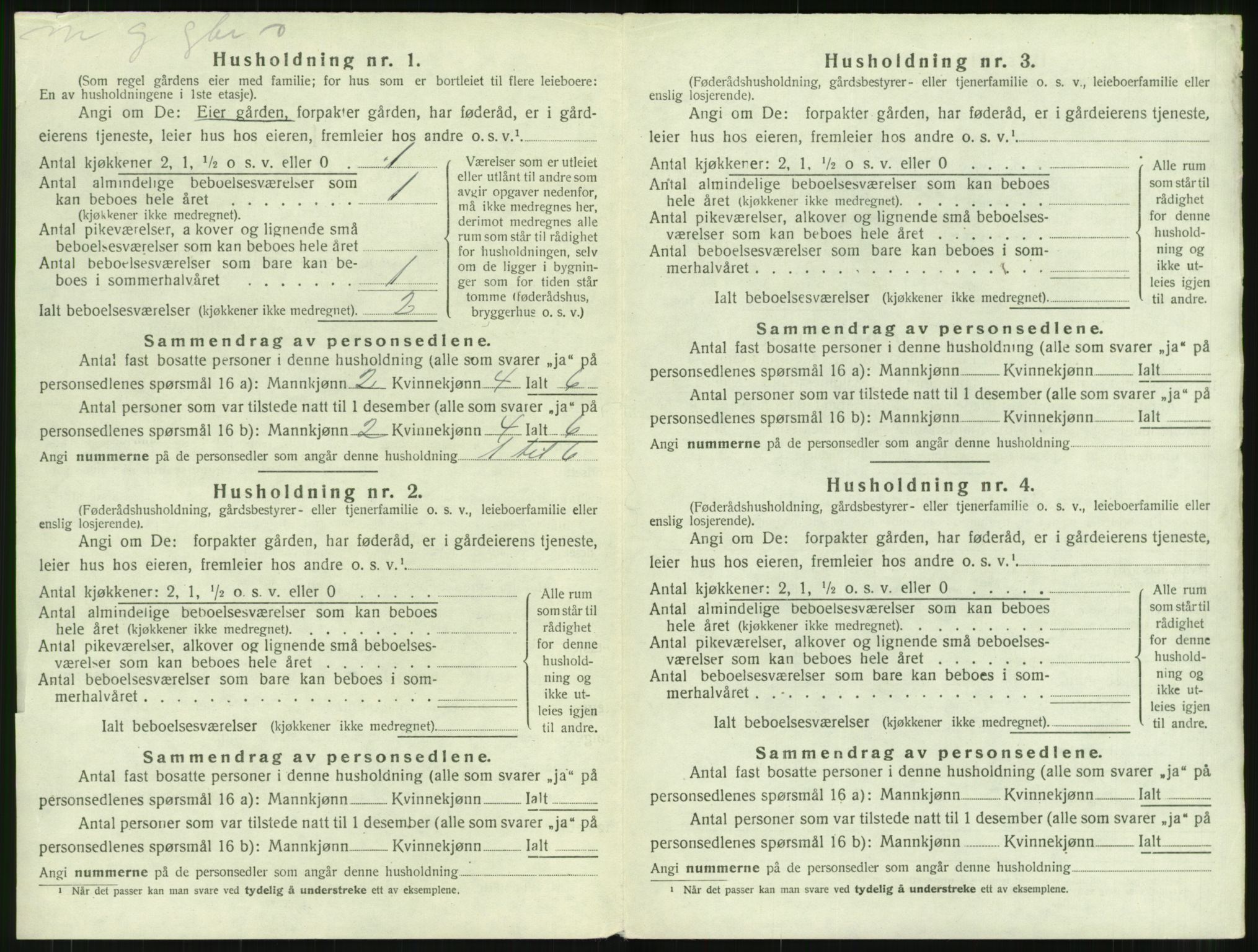 SAT, 1920 census for Bremsnes, 1920, p. 918