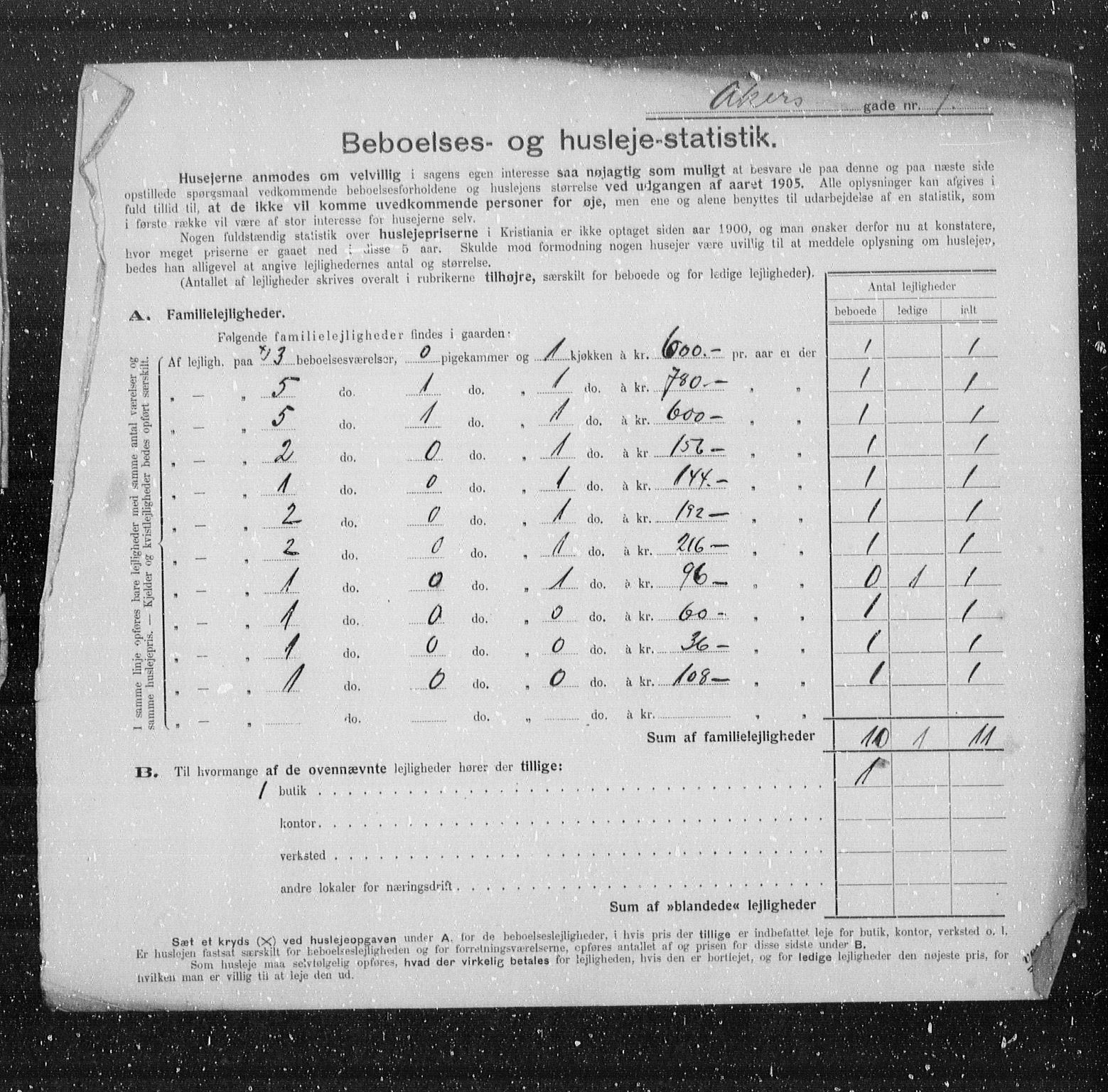 OBA, Municipal Census 1905 for Kristiania, 1905, p. 150