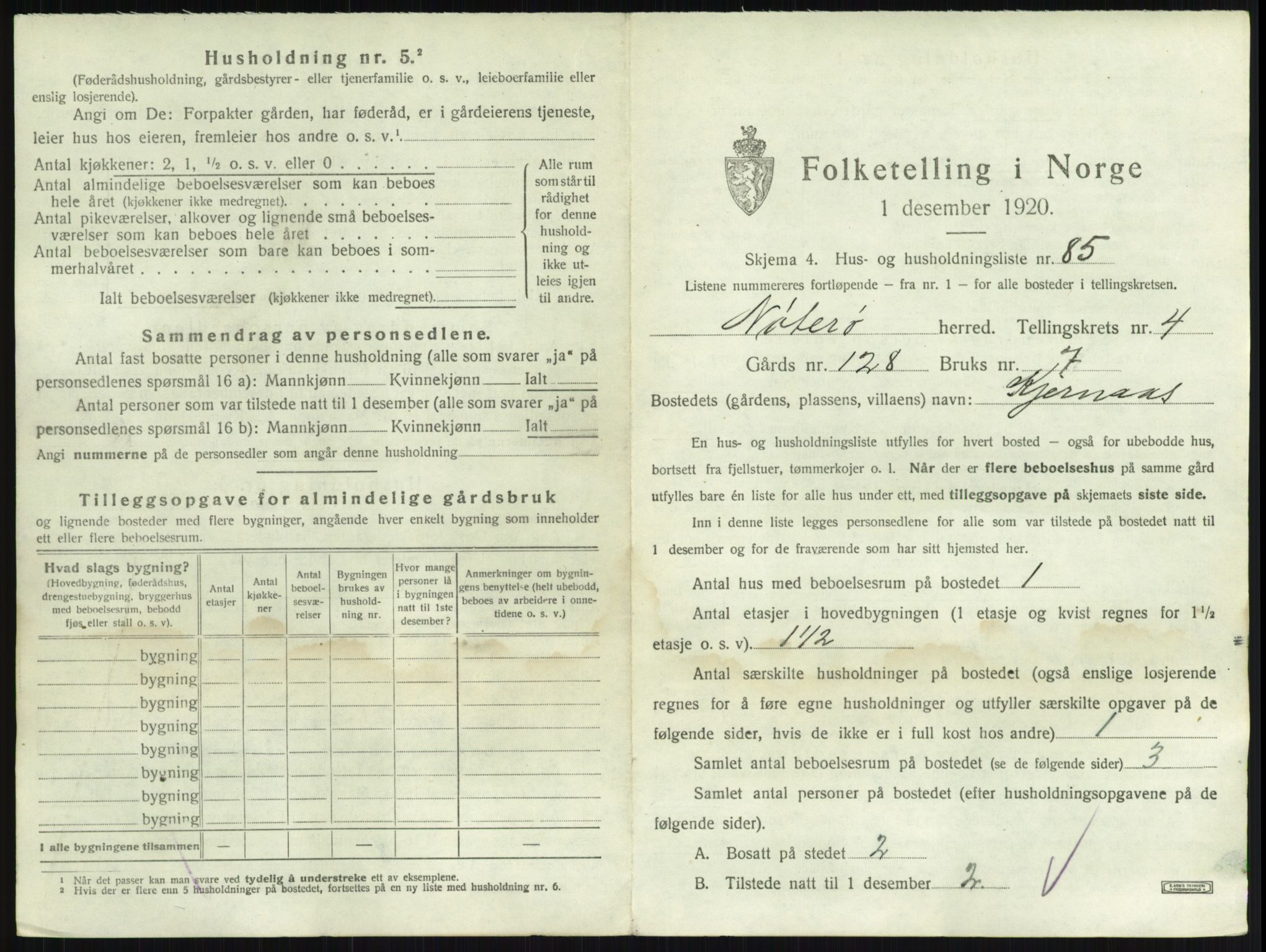 SAKO, 1920 census for Nøtterøy, 1920, p. 863