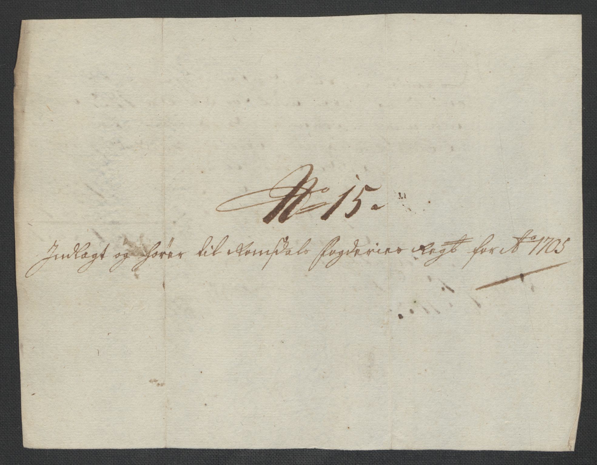 Rentekammeret inntil 1814, Reviderte regnskaper, Fogderegnskap, AV/RA-EA-4092/R55/L3656: Fogderegnskap Romsdal, 1703-1705, p. 475