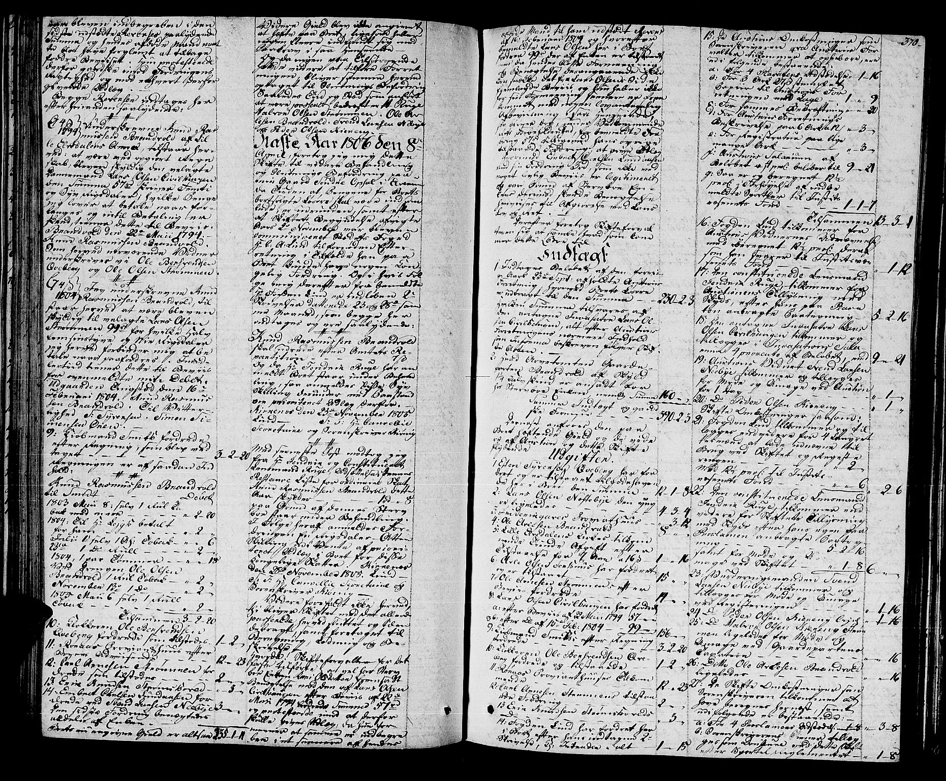 Østerdalen sorenskriveri, AV/SAH-TING-032/J/Ja/L0009: Skifteprotokoll, 1803-1806, p. 369b-370a