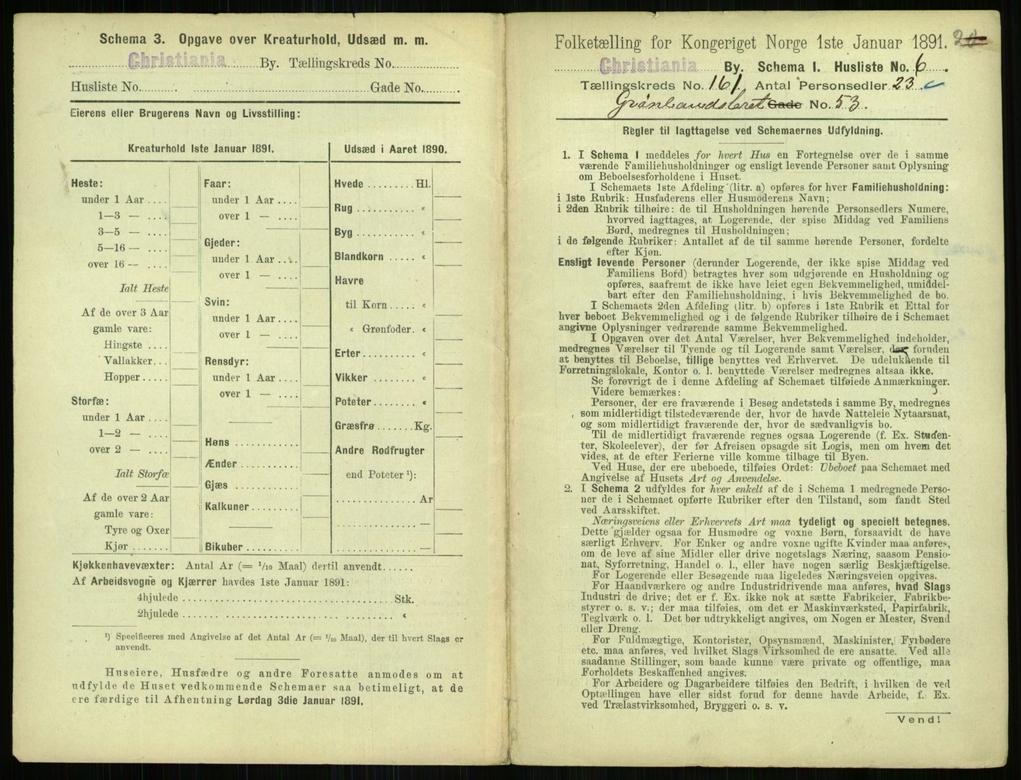 RA, 1891 census for 0301 Kristiania, 1891, p. 91326