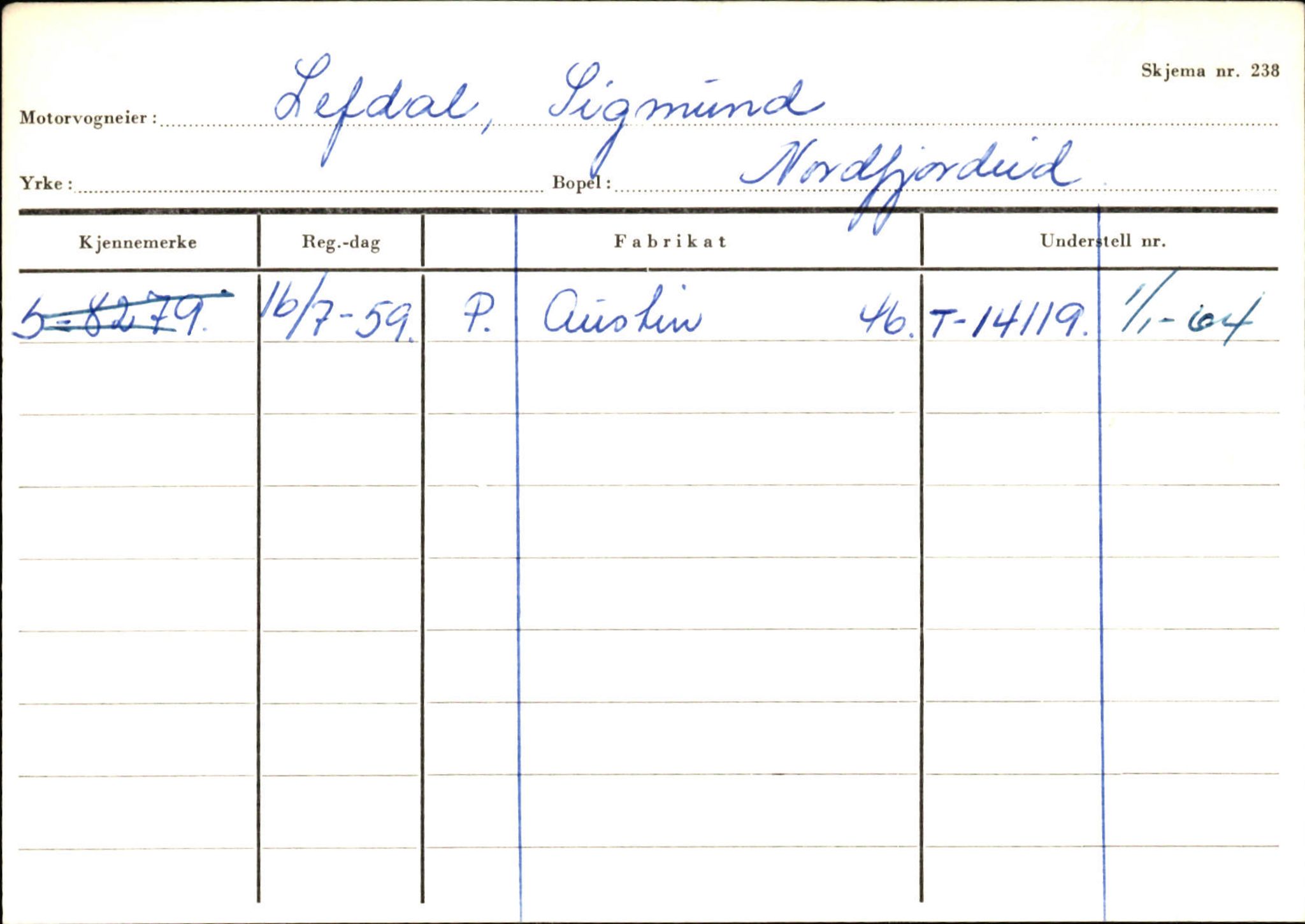 Statens vegvesen, Sogn og Fjordane vegkontor, SAB/A-5301/4/F/L0129: Eigarregistrer Eid A-S, 1945-1975, p. 1361