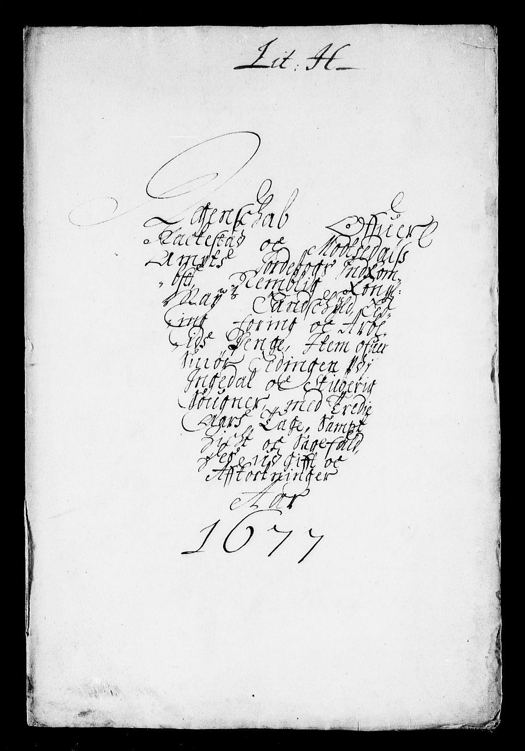 Rentekammeret inntil 1814, Reviderte regnskaper, Stiftamtstueregnskaper, Landkommissariatet på Akershus og Akershus stiftamt, AV/RA-EA-5869/R/Rb/L0127: Akershus stiftamt, 1677