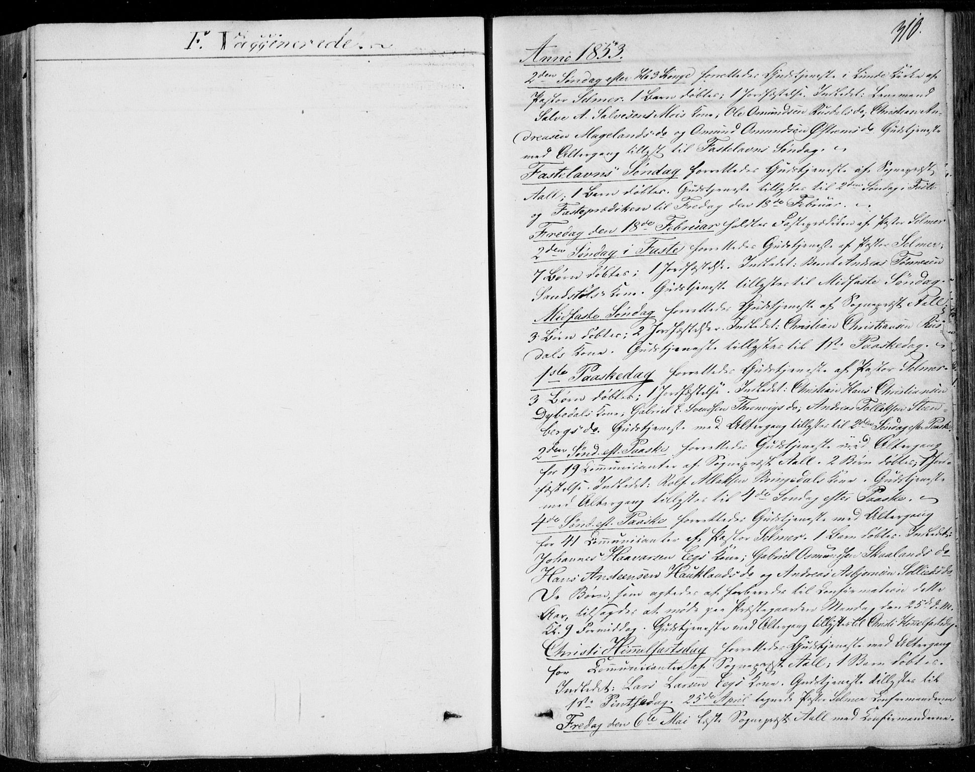 Lund sokneprestkontor, SAST/A-101809/S06/L0009: Parish register (official) no. A 8, 1853-1877, p. 310