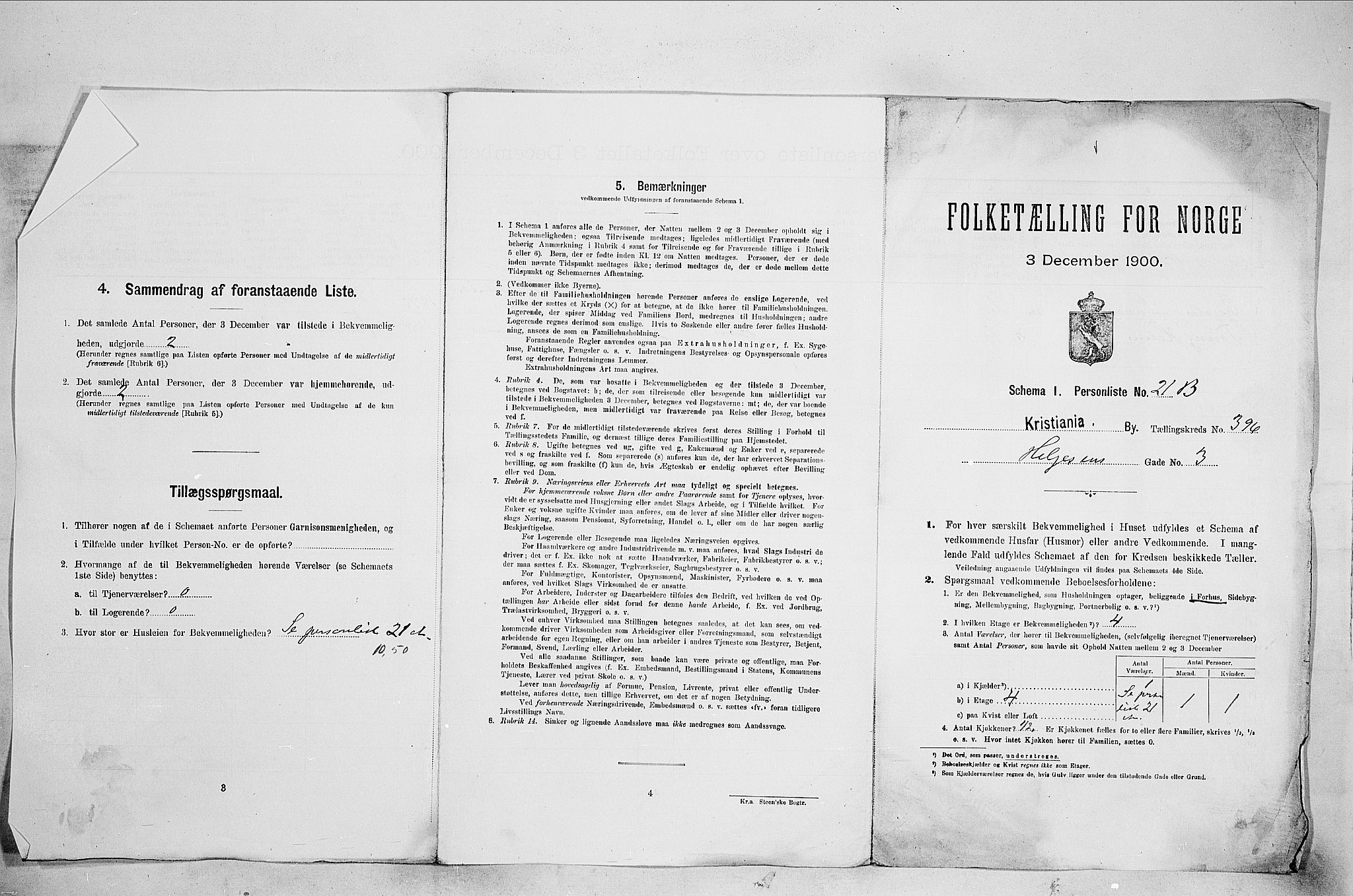 SAO, 1900 census for Kristiania, 1900, p. 35315