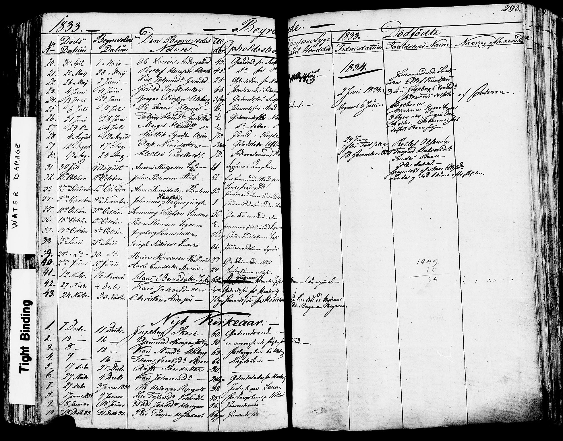 Sauherad kirkebøker, SAKO/A-298/F/Fa/L0006: Parish register (official) no. I 6, 1827-1850, p. 293
