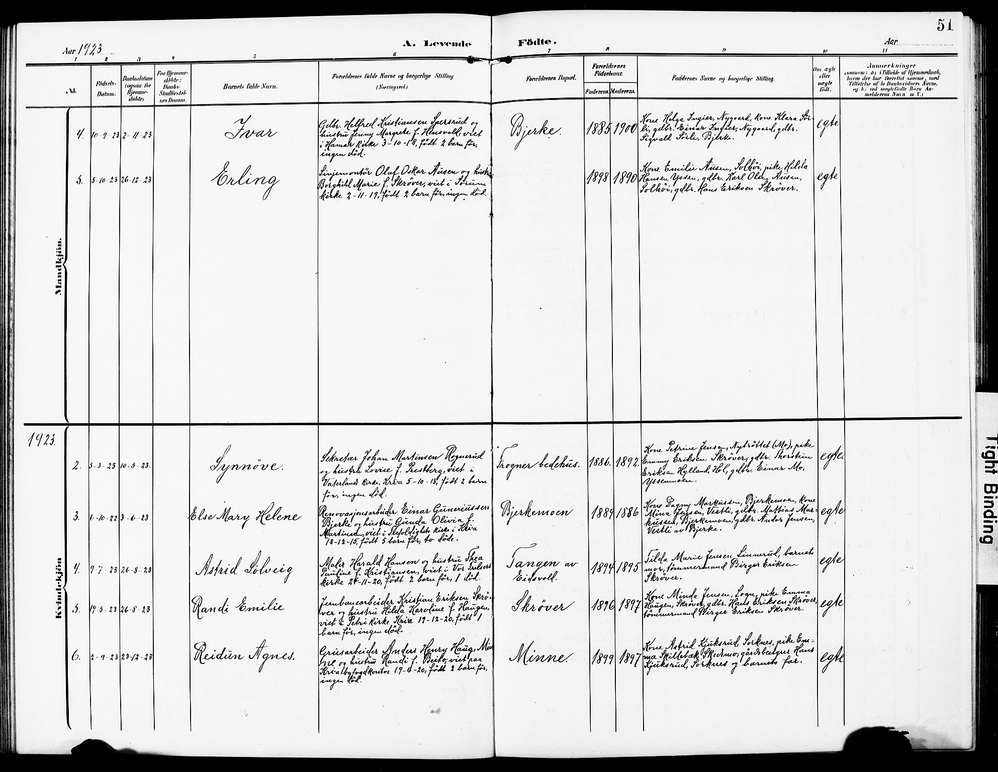 Sørum prestekontor Kirkebøker, SAO/A-10303/G/Gb/L0001: Parish register (copy) no. II 1, 1907-1929, p. 51