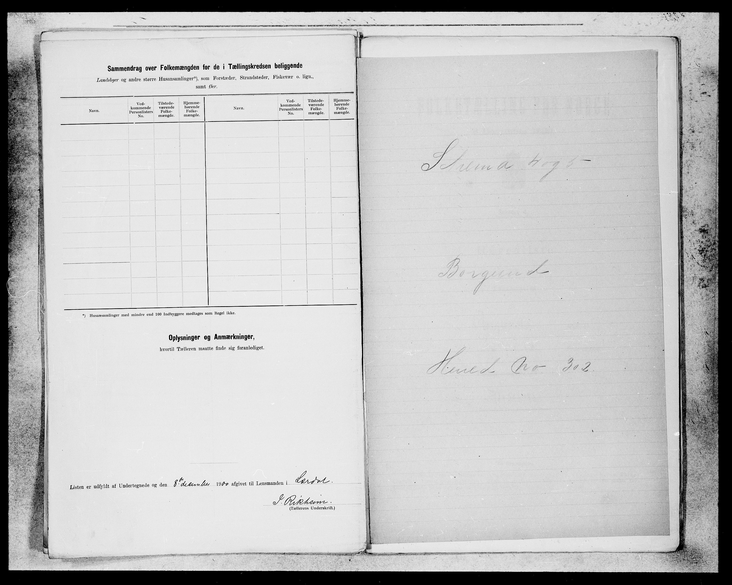 SAB, 1900 census for Lærdal, 1900, p. 19