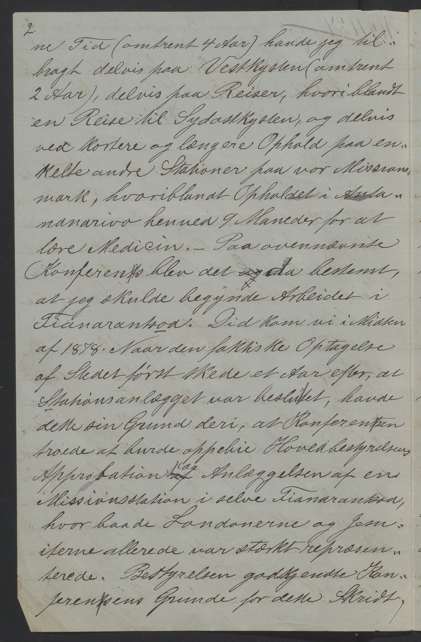 Det Norske Misjonsselskap - hovedadministrasjonen, VID/MA-A-1045/D/Da/Daa/L0036/0011: Konferansereferat og årsberetninger / Konferansereferat fra Madagaskar Innland., 1886, p. 2