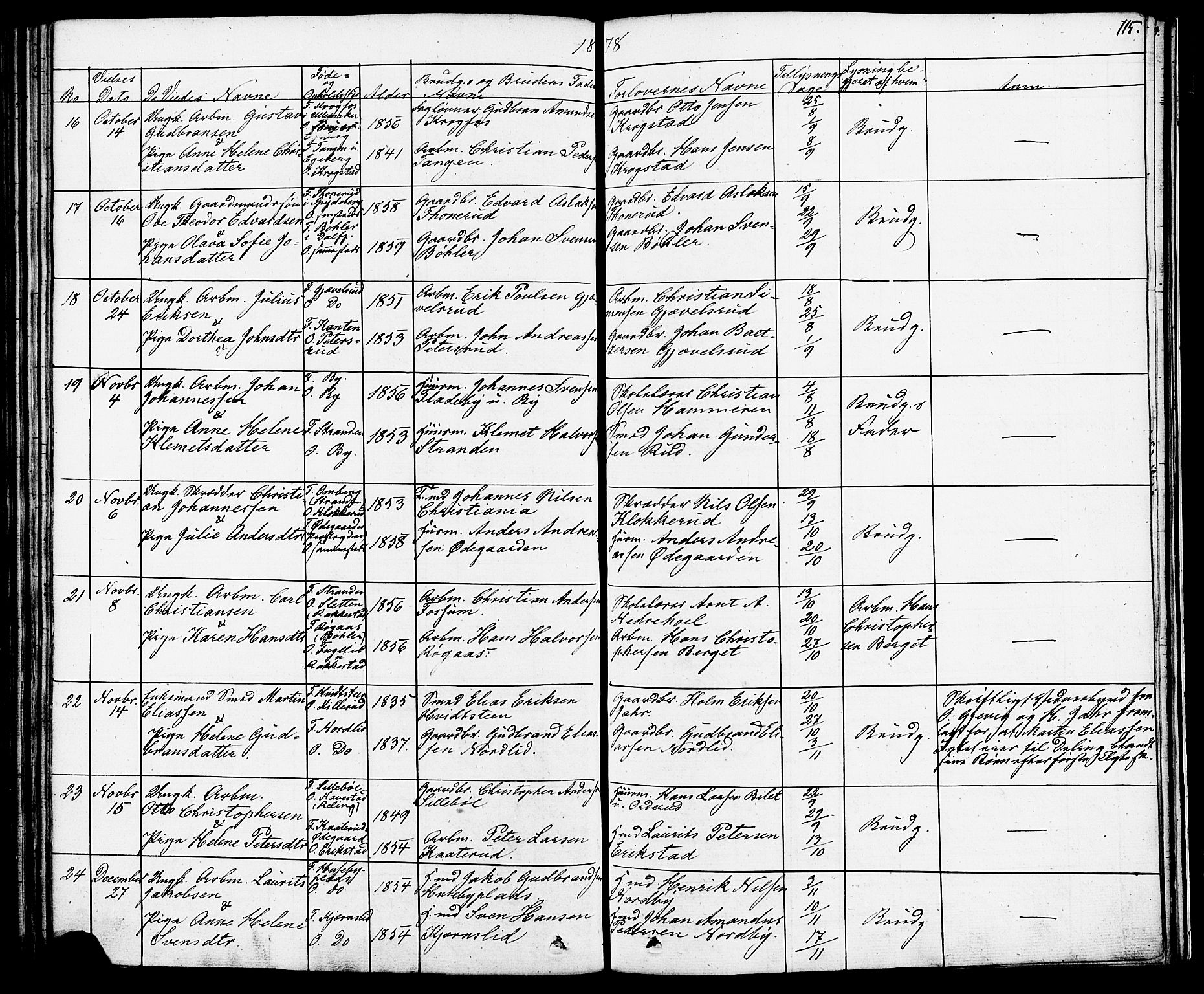Enebakk prestekontor Kirkebøker, SAO/A-10171c/F/Fa/L0012: Parish register (official) no. I 12, 1832-1882, p. 115