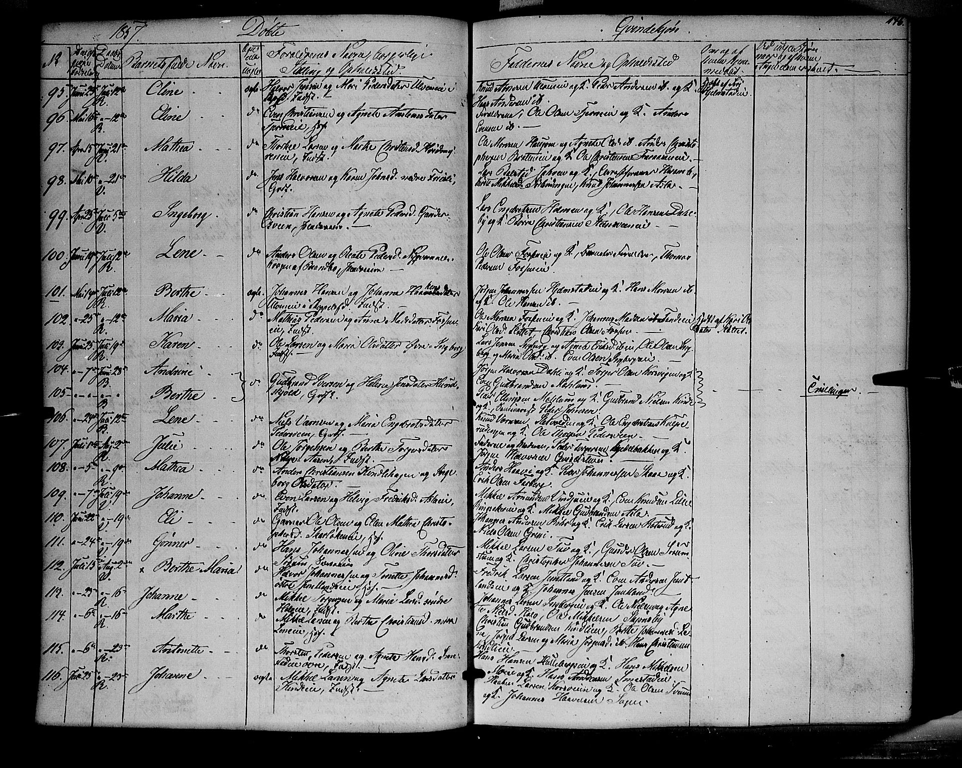 Ringsaker prestekontor, AV/SAH-PREST-014/K/Ka/L0009: Parish register (official) no. 9, 1850-1860, p. 146