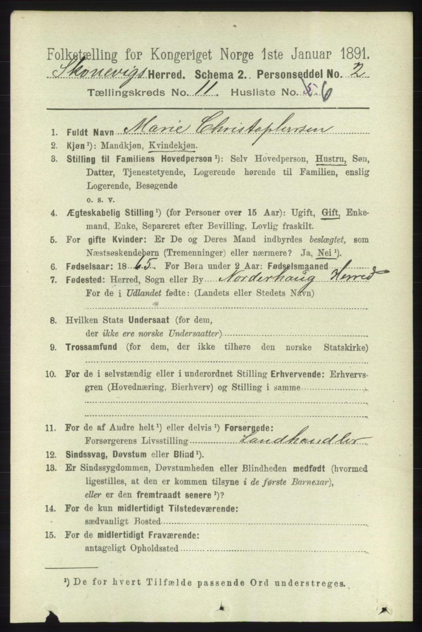 RA, 1891 census for 1212 Skånevik, 1891, p. 3358