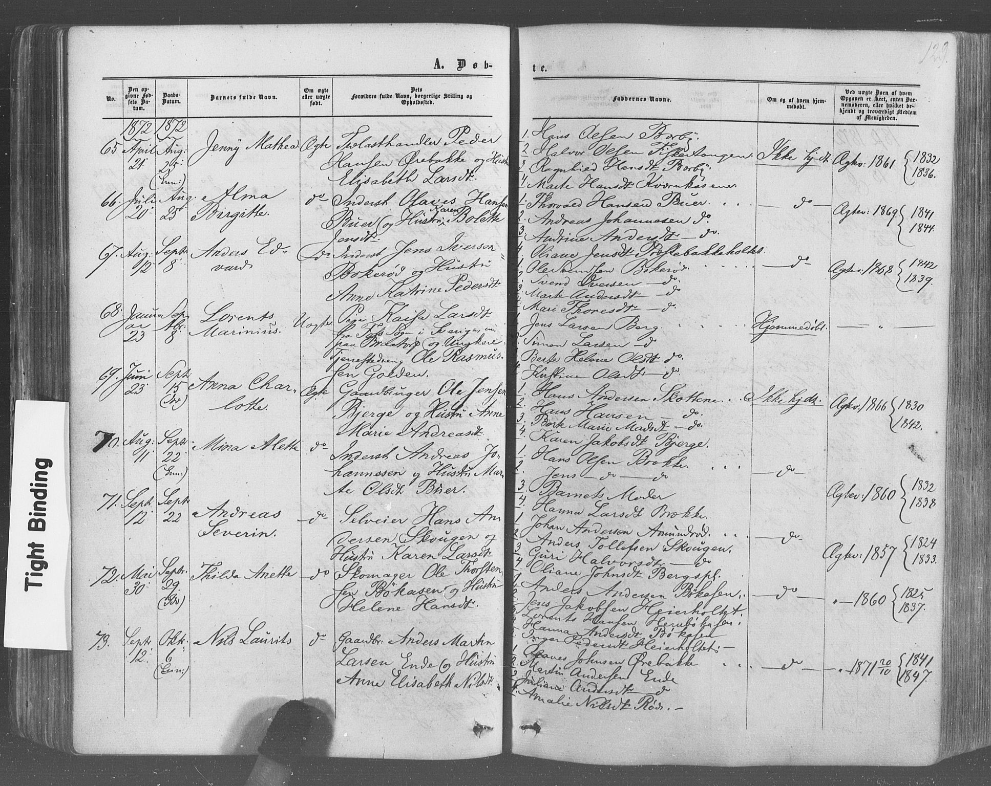 Idd prestekontor Kirkebøker, AV/SAO-A-10911/F/Fc/L0005: Parish register (official) no. III 5, 1861-1877, p. 130