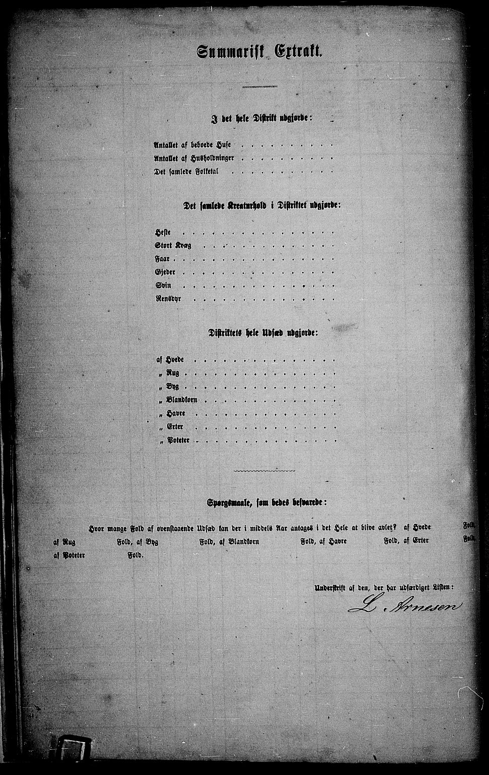 RA, 1865 census for Lom, 1865, p. 22