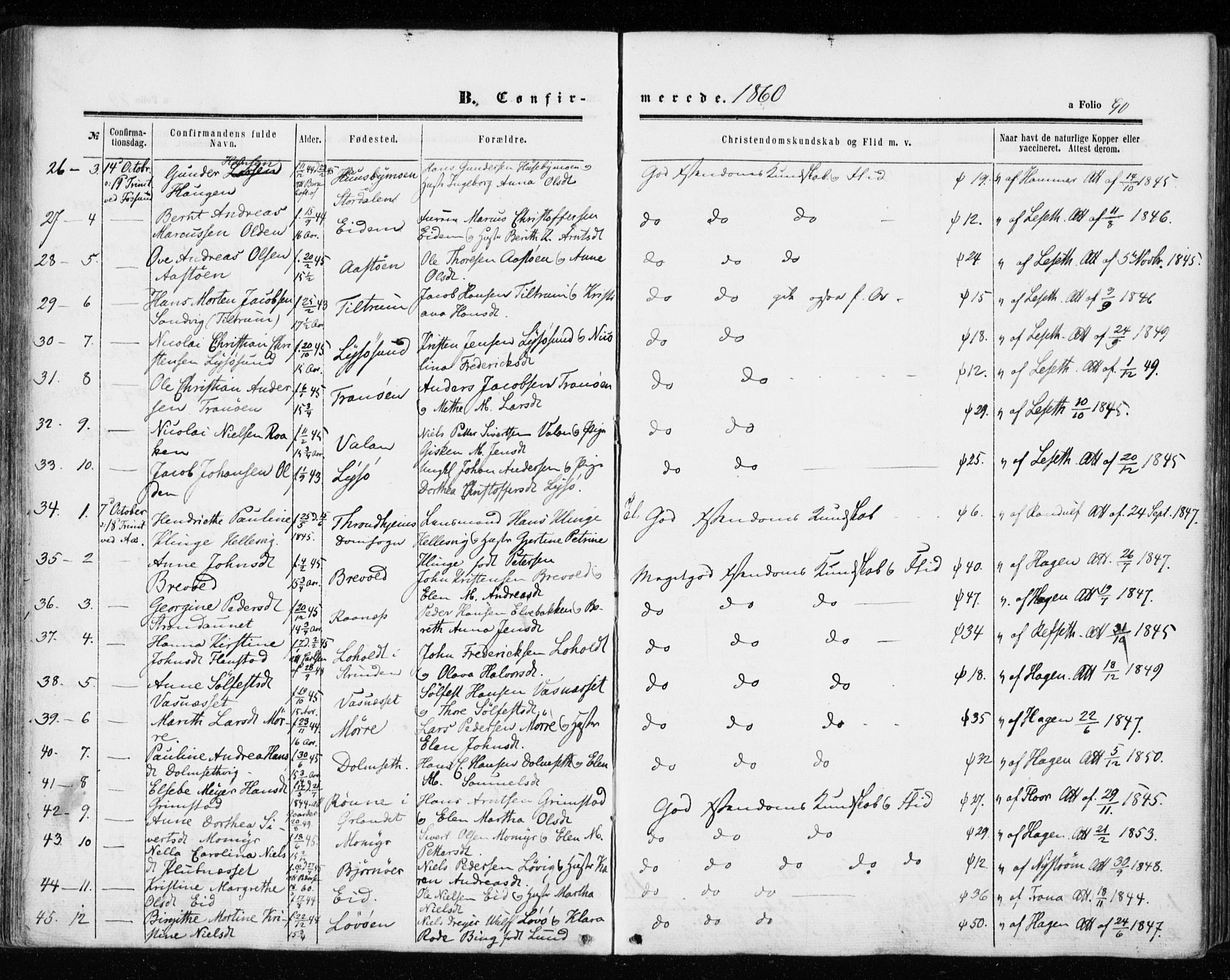Ministerialprotokoller, klokkerbøker og fødselsregistre - Sør-Trøndelag, SAT/A-1456/655/L0678: Parish register (official) no. 655A07, 1861-1873, p. 90