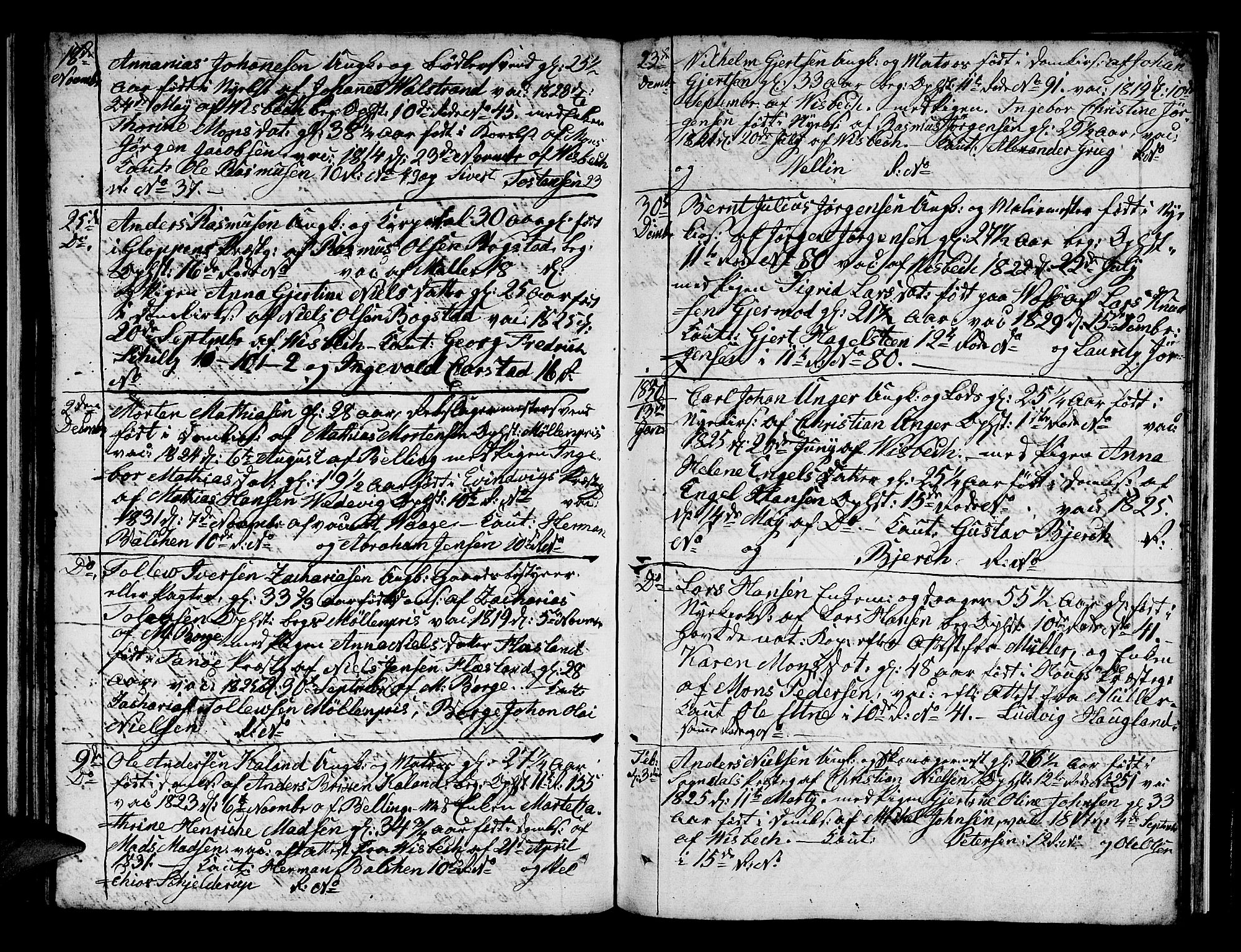 Domkirken sokneprestembete, SAB/A-74801/H/Hab/L0004: Parish register (copy) no. A 4, 1820-1854, p. 65