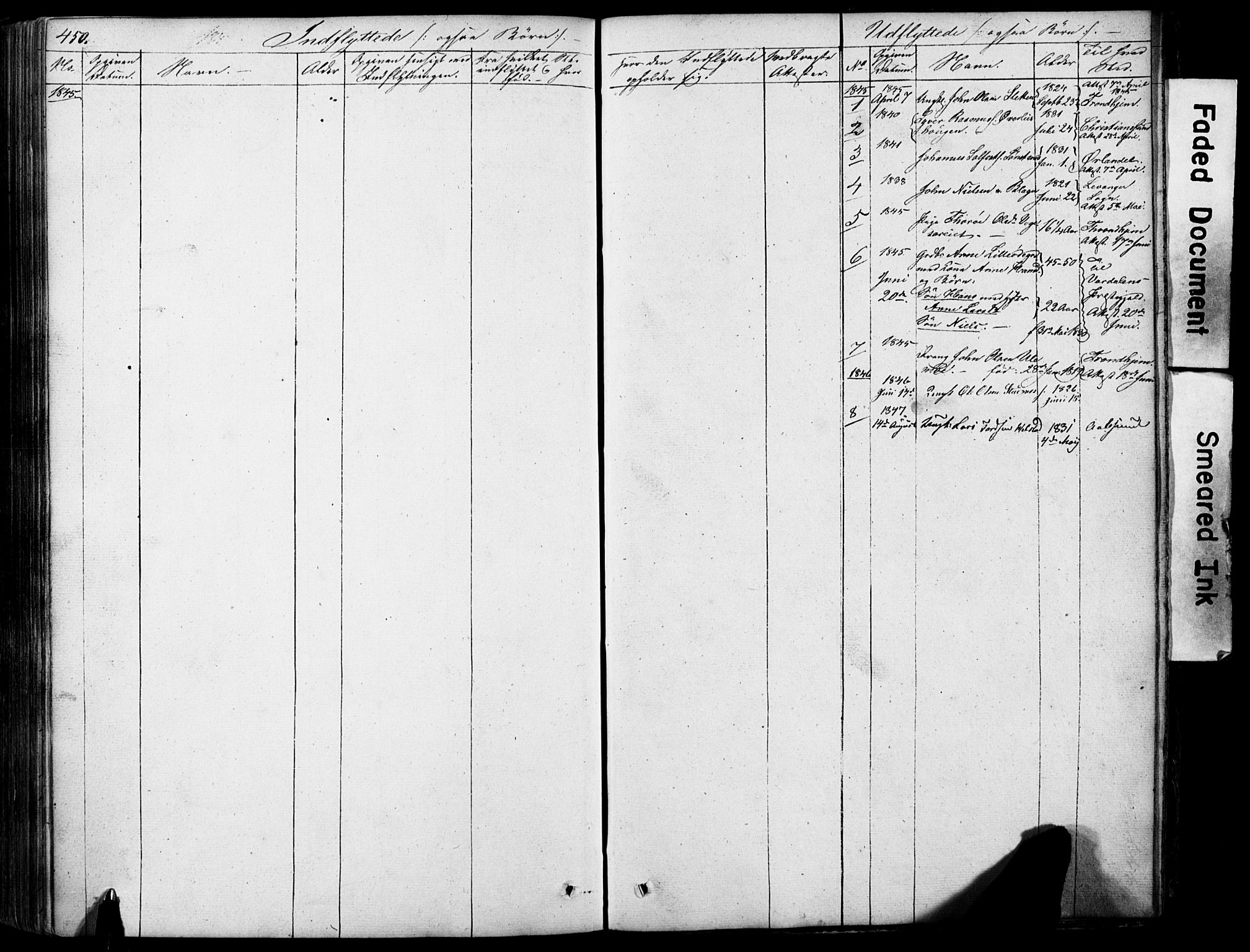 Lom prestekontor, SAH/PREST-070/L/L0012: Parish register (copy) no. 12, 1845-1873, p. 450-451