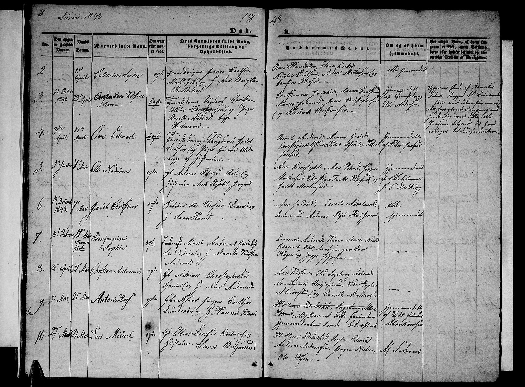 Ministerialprotokoller, klokkerbøker og fødselsregistre - Nordland, AV/SAT-A-1459/839/L0572: Parish register (copy) no. 839C02, 1841-1873, p. 8