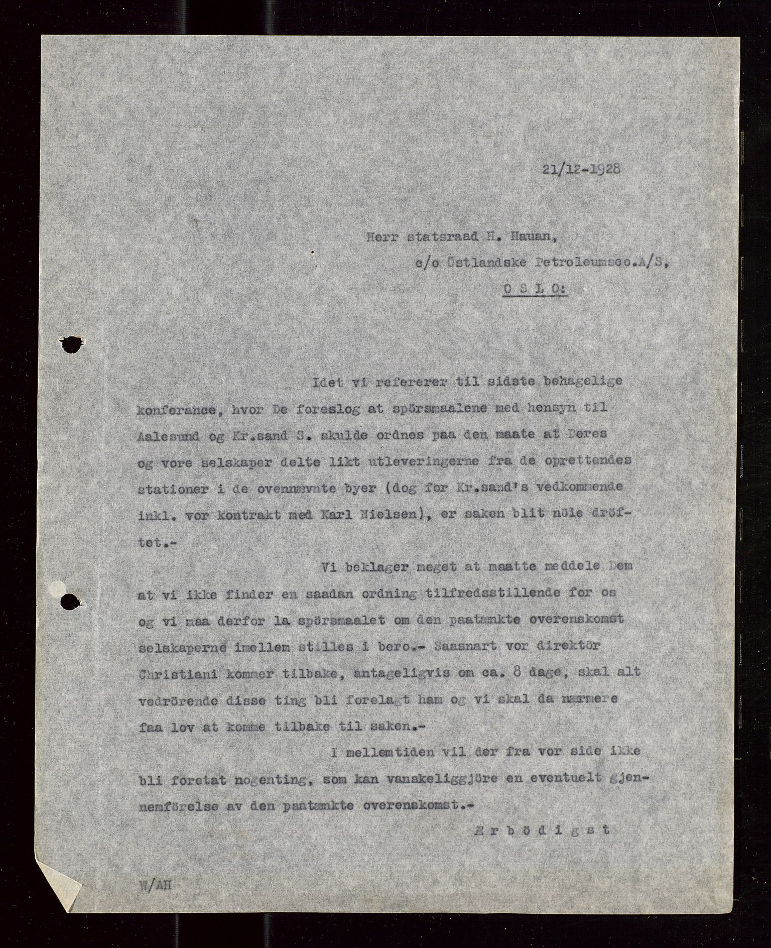 Pa 1521 - A/S Norske Shell, SAST/A-101915/E/Ea/Eaa/L0015: Sjefskorrespondanse, 1928-1929, p. 20