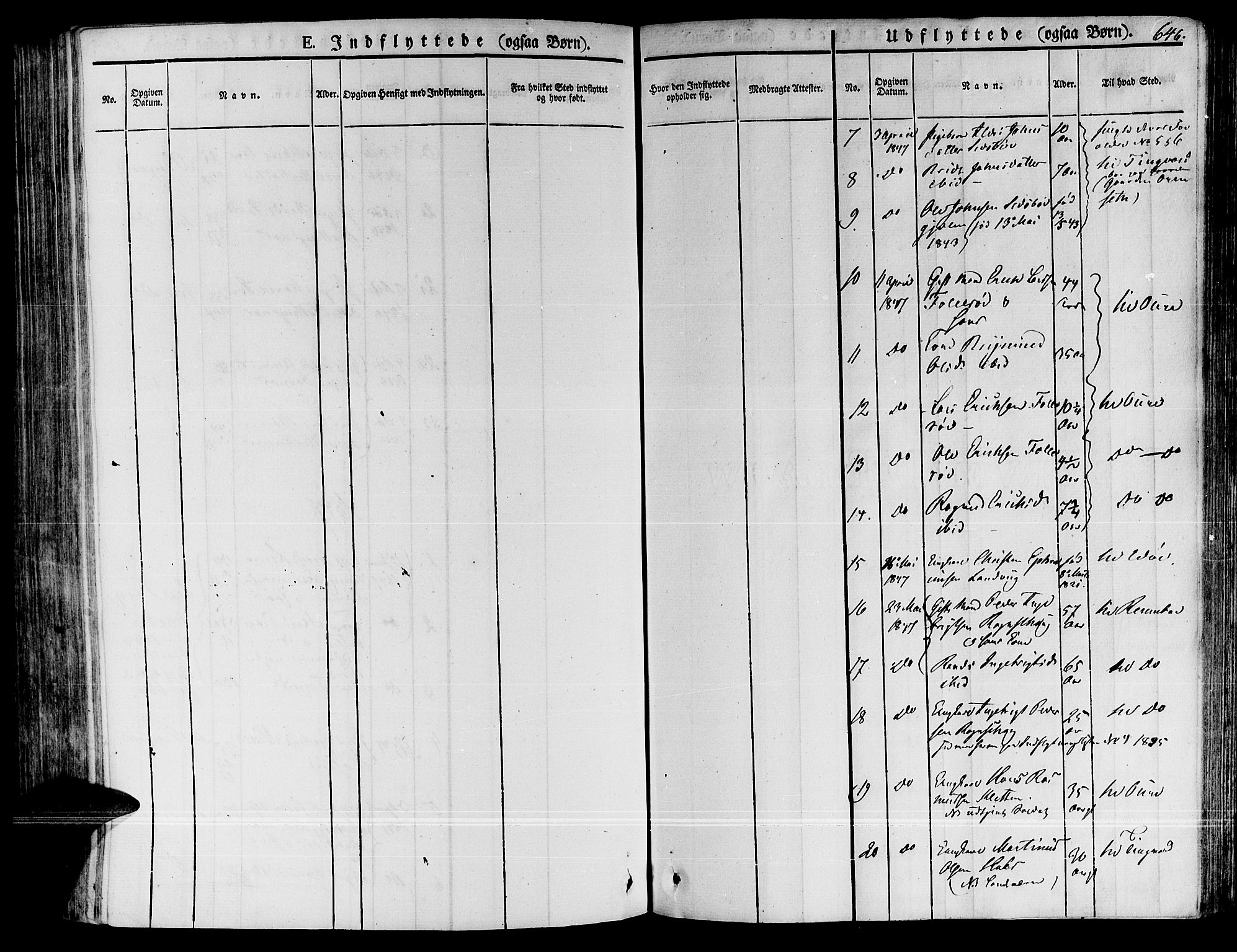 Ministerialprotokoller, klokkerbøker og fødselsregistre - Møre og Romsdal, AV/SAT-A-1454/592/L1024: Parish register (official) no. 592A03 /1, 1831-1849, p. 646