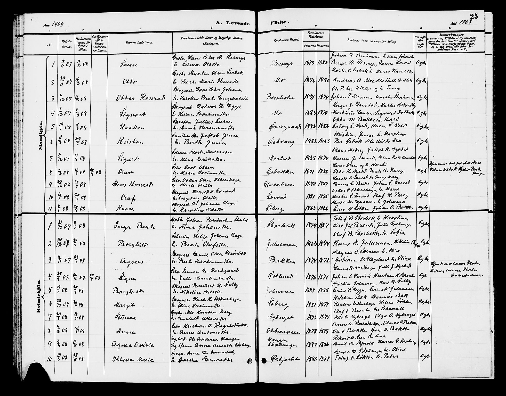 Elverum prestekontor, AV/SAH-PREST-044/H/Ha/Hab/L0007: Parish register (copy) no. 7, 1896-1914, p. 25