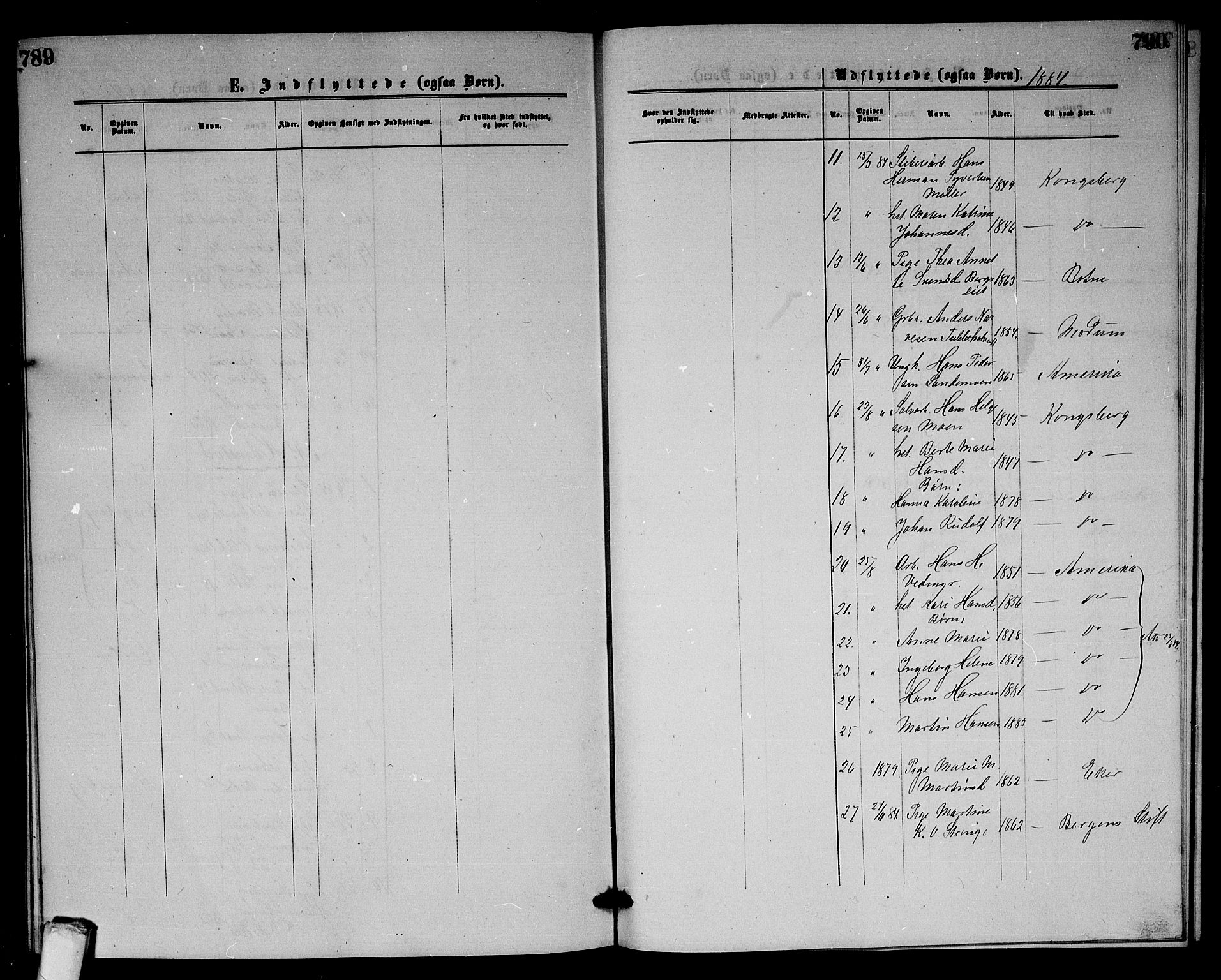 Sandsvær kirkebøker, AV/SAKO-A-244/G/Gb/L0001: Parish register (copy) no. II 1, 1874-1885, p. 789-790