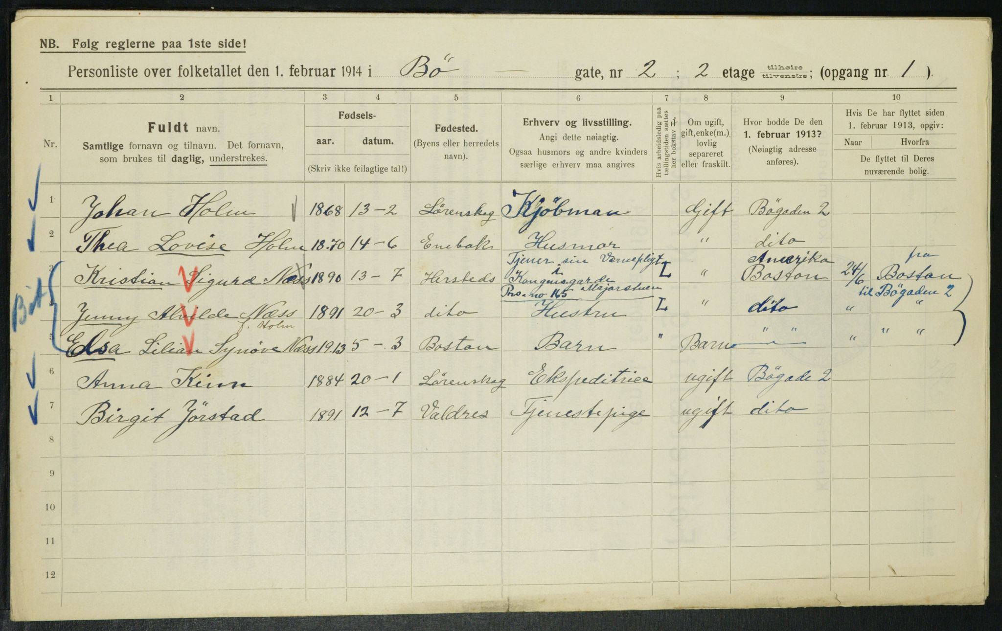 OBA, Municipal Census 1914 for Kristiania, 1914, p. 11273