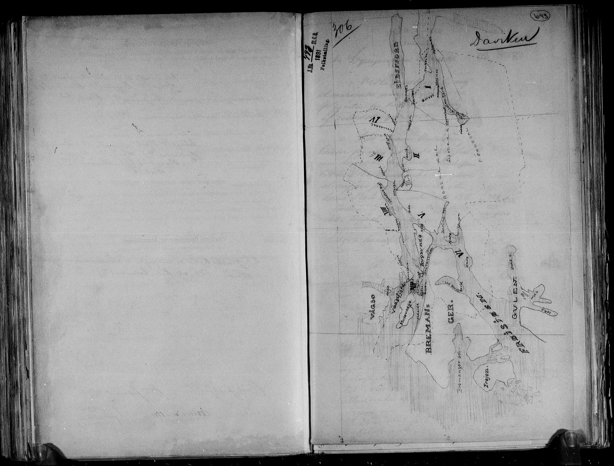 RA, 1891 census for 1442 Davik, 1891, p. 4