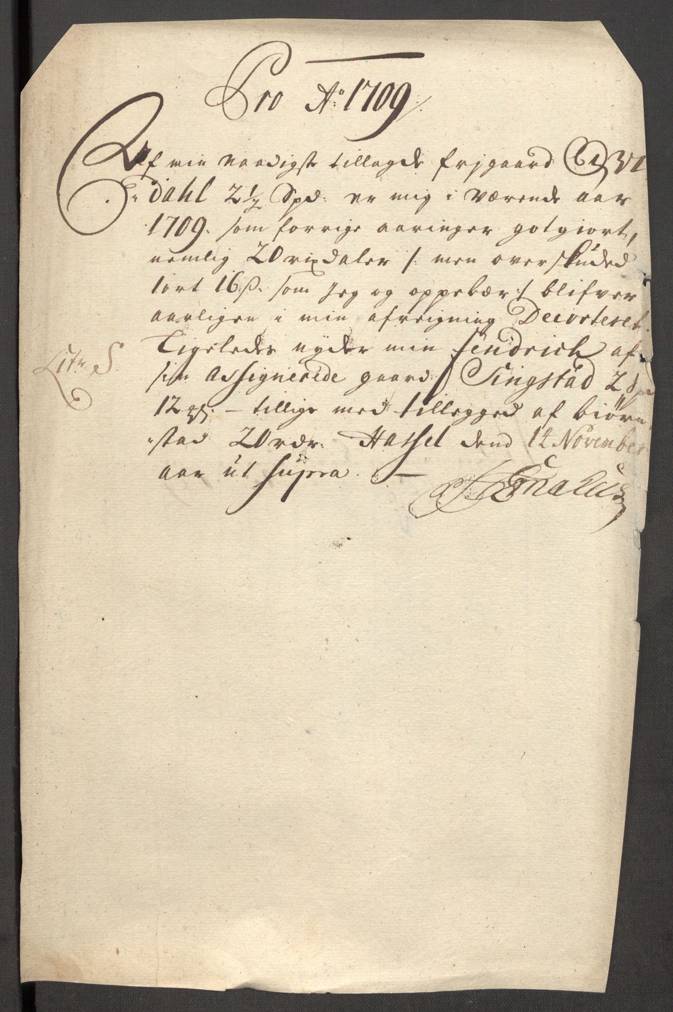 Rentekammeret inntil 1814, Reviderte regnskaper, Fogderegnskap, RA/EA-4092/R57/L3858: Fogderegnskap Fosen, 1708-1709, p. 346