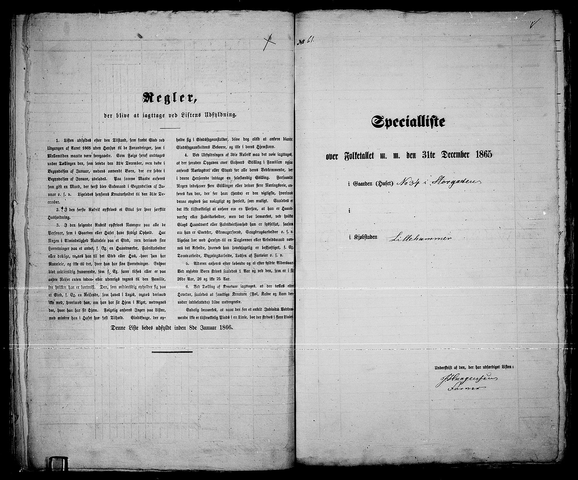 RA, 1865 census for Fåberg/Lillehammer, 1865, p. 128