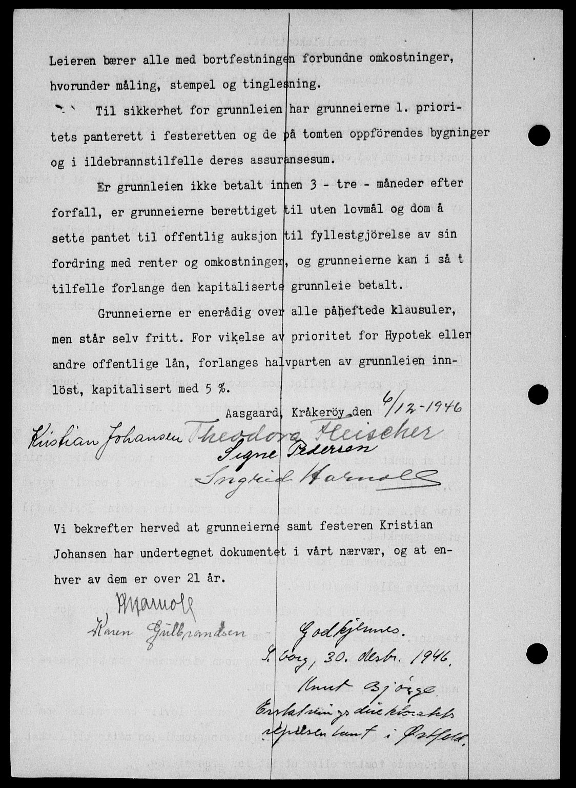 Onsøy sorenskriveri, SAO/A-10474/G/Ga/Gab/L0018: Mortgage book no. II A-18, 1946-1947, Diary no: : 225/1947