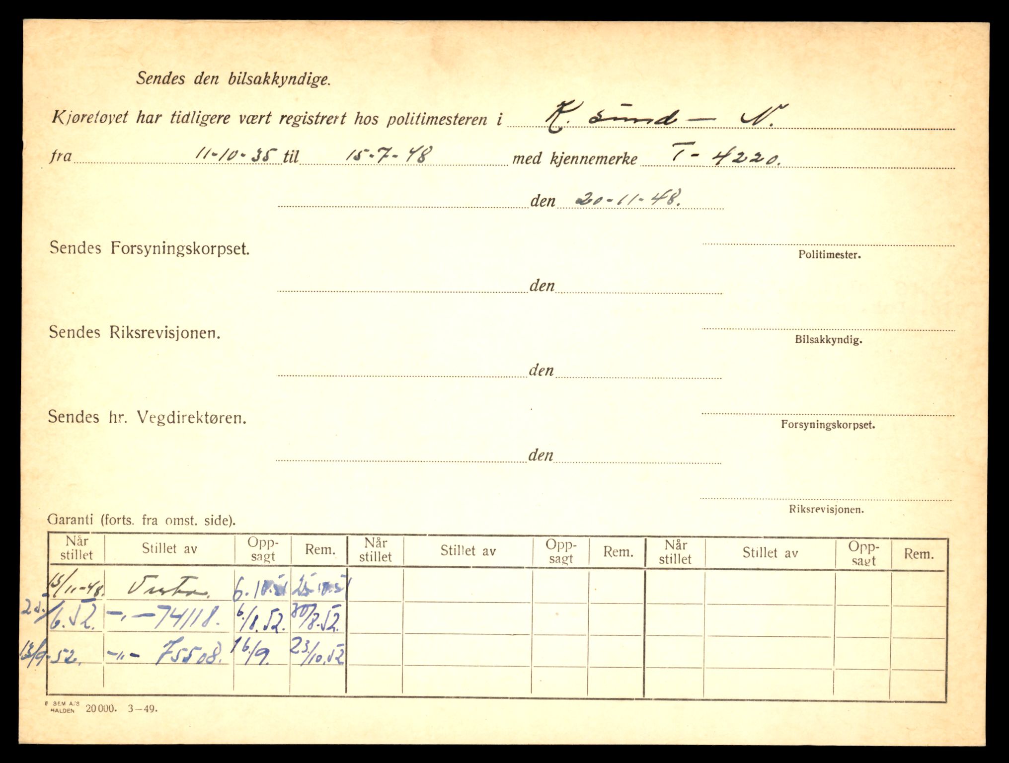 Møre og Romsdal vegkontor - Ålesund trafikkstasjon, AV/SAT-A-4099/F/Fe/L0022: Registreringskort for kjøretøy T 10584 - T 10694, 1927-1998, p. 2008