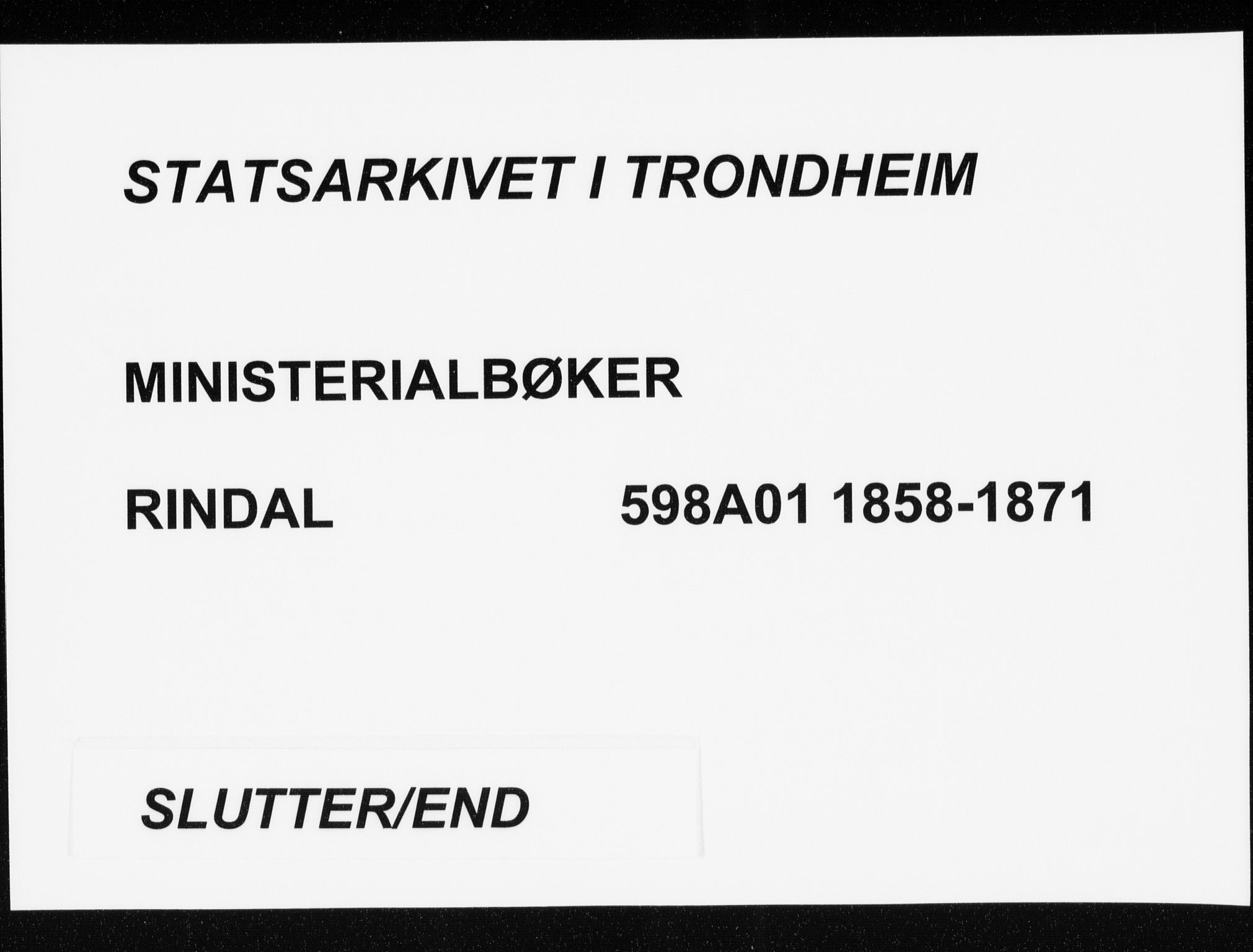 Ministerialprotokoller, klokkerbøker og fødselsregistre - Møre og Romsdal, AV/SAT-A-1454/598/L1067: Parish register (official) no. 598A01, 1858-1871