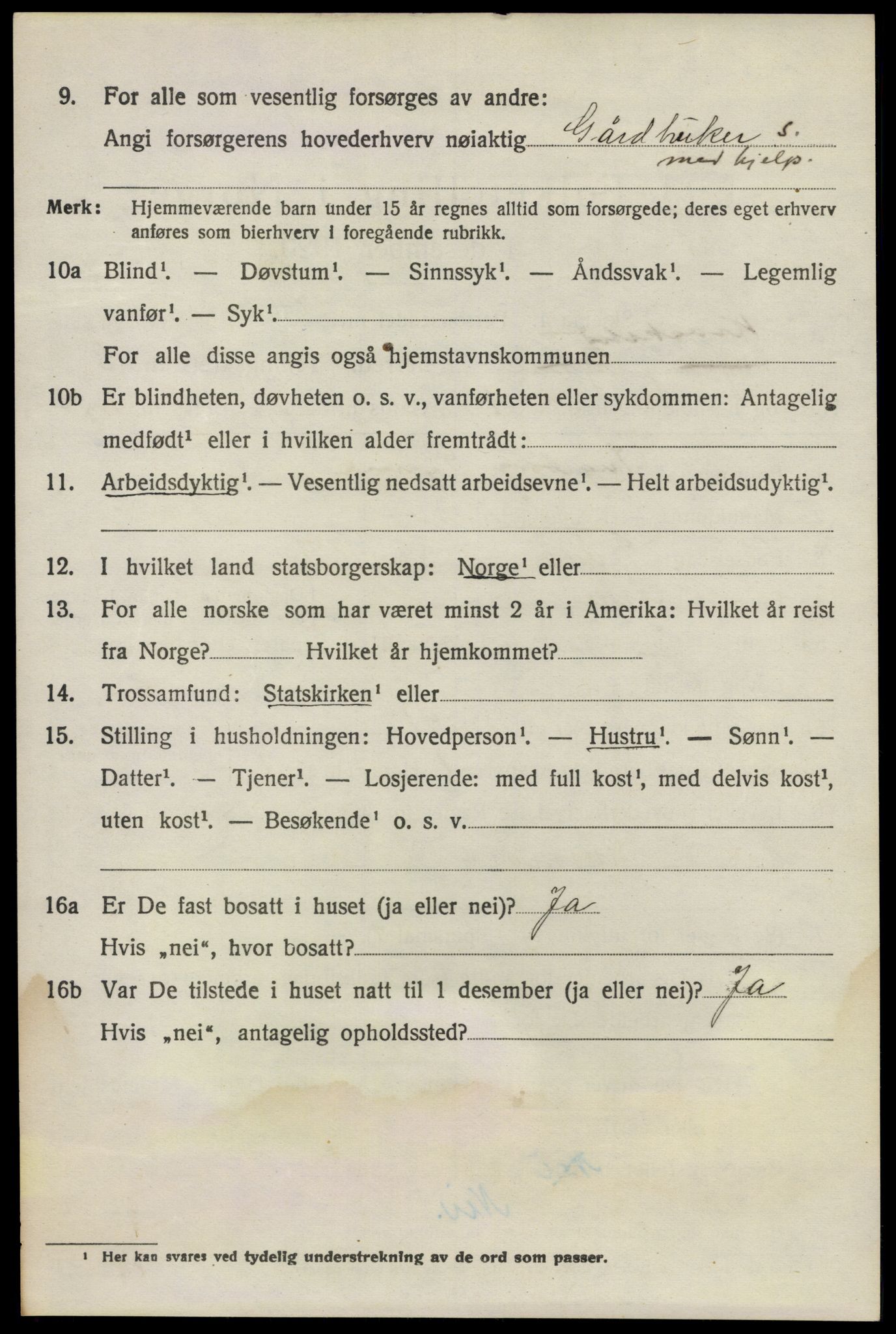 SAO, 1920 census for Kråkstad, 1920, p. 2710