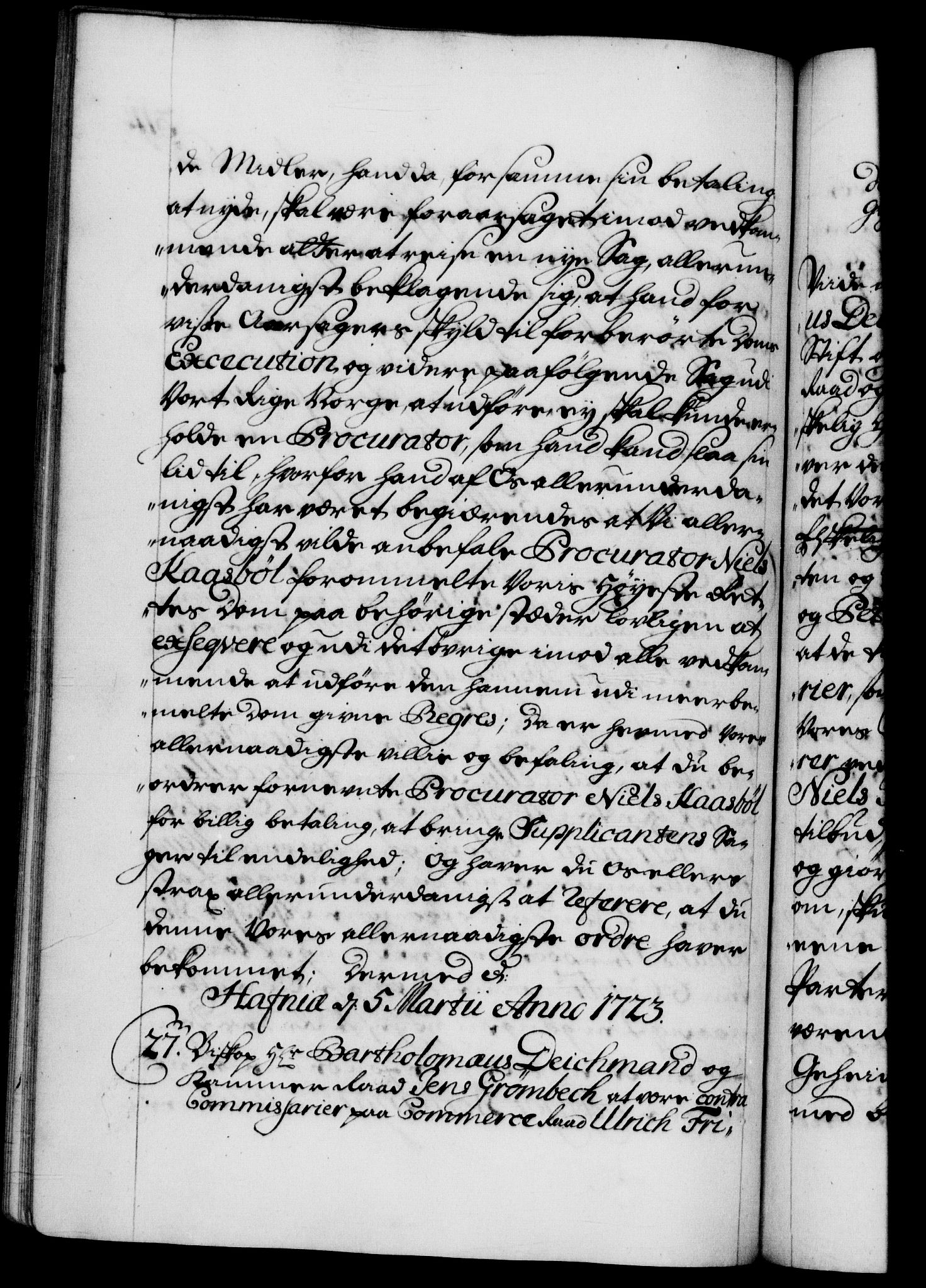 Danske Kanselli 1572-1799, RA/EA-3023/F/Fc/Fca/Fcab/L0022: Norske tegnelser, 1722-1724, p. 311b