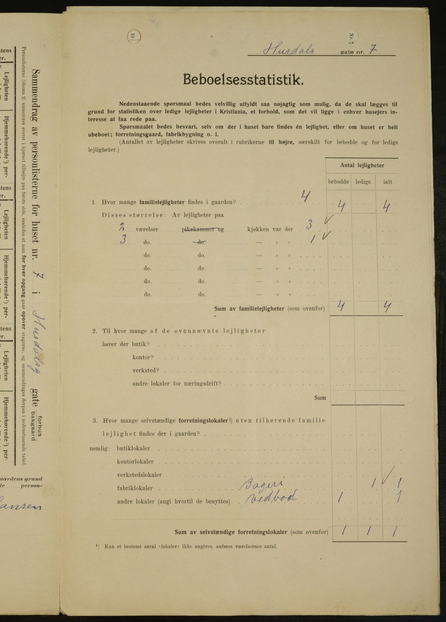 OBA, Municipal Census 1909 for Kristiania, 1909, p. 38397